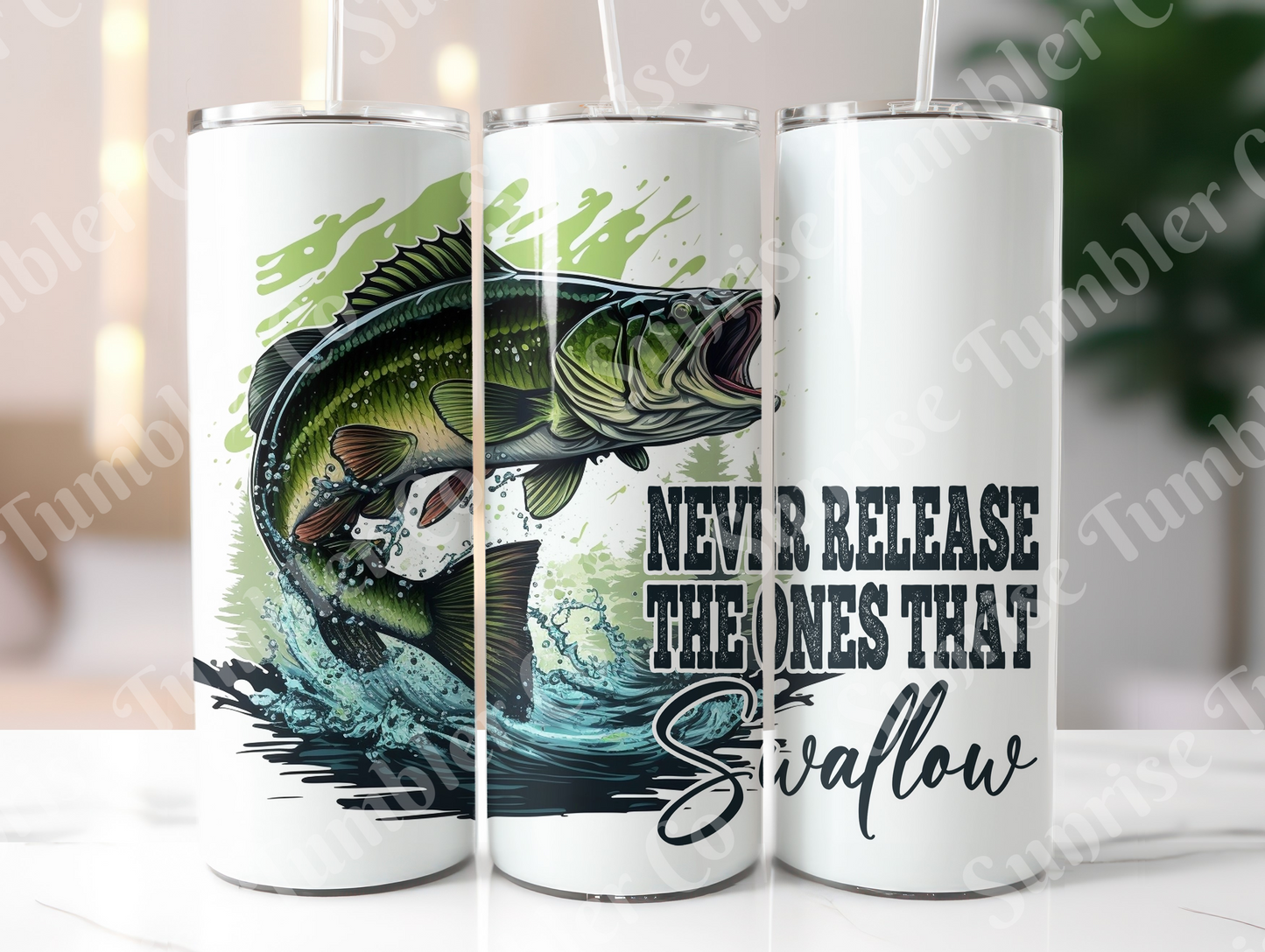 Fishing Variety Part 2 - 20oz and 30oz Tumblers (Glow In The Dark Green And Blue Available)