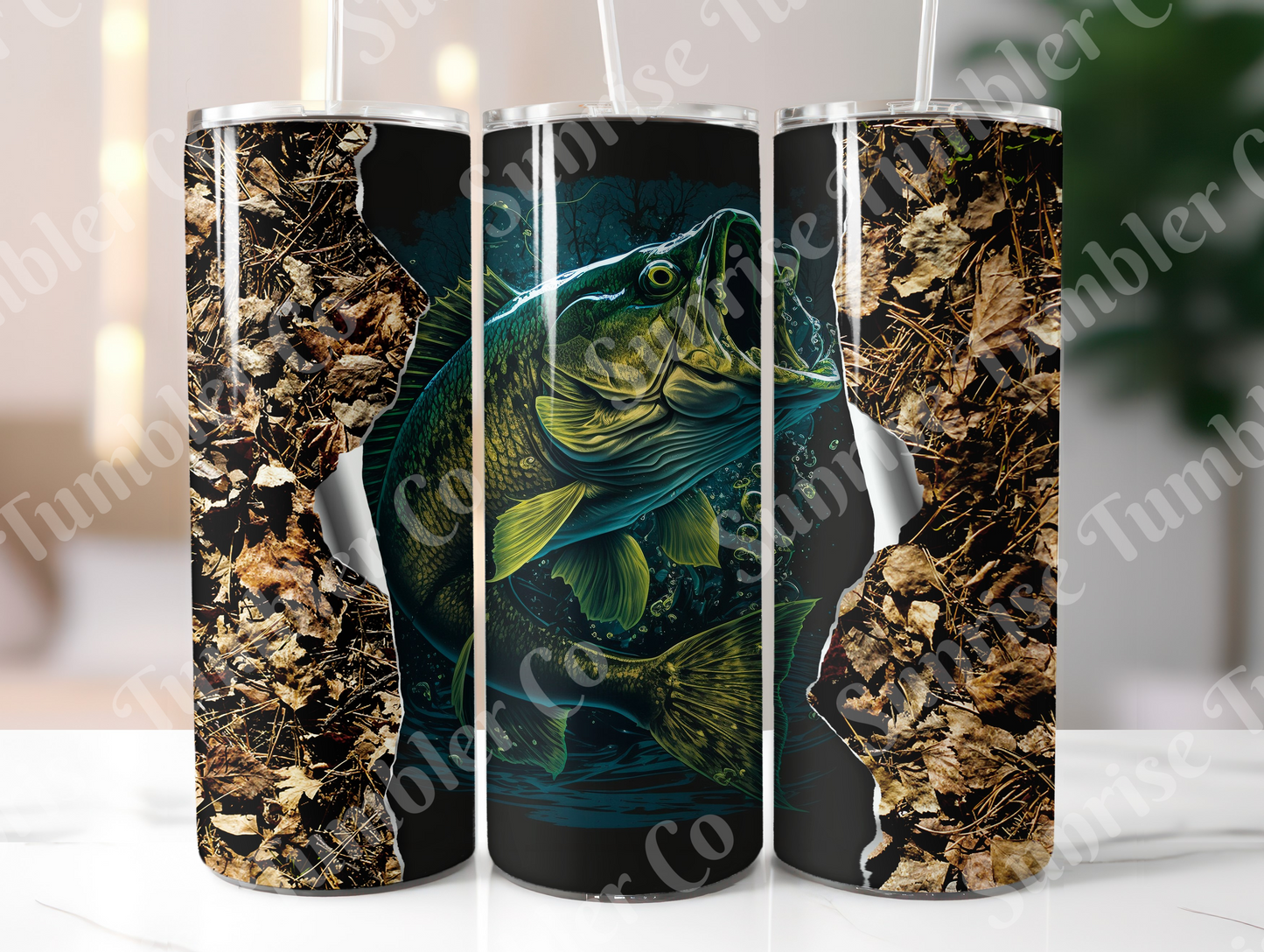 Fishing Variety Part 2 - 20oz and 30oz Tumblers (Glow In The Dark Green And Blue Available)