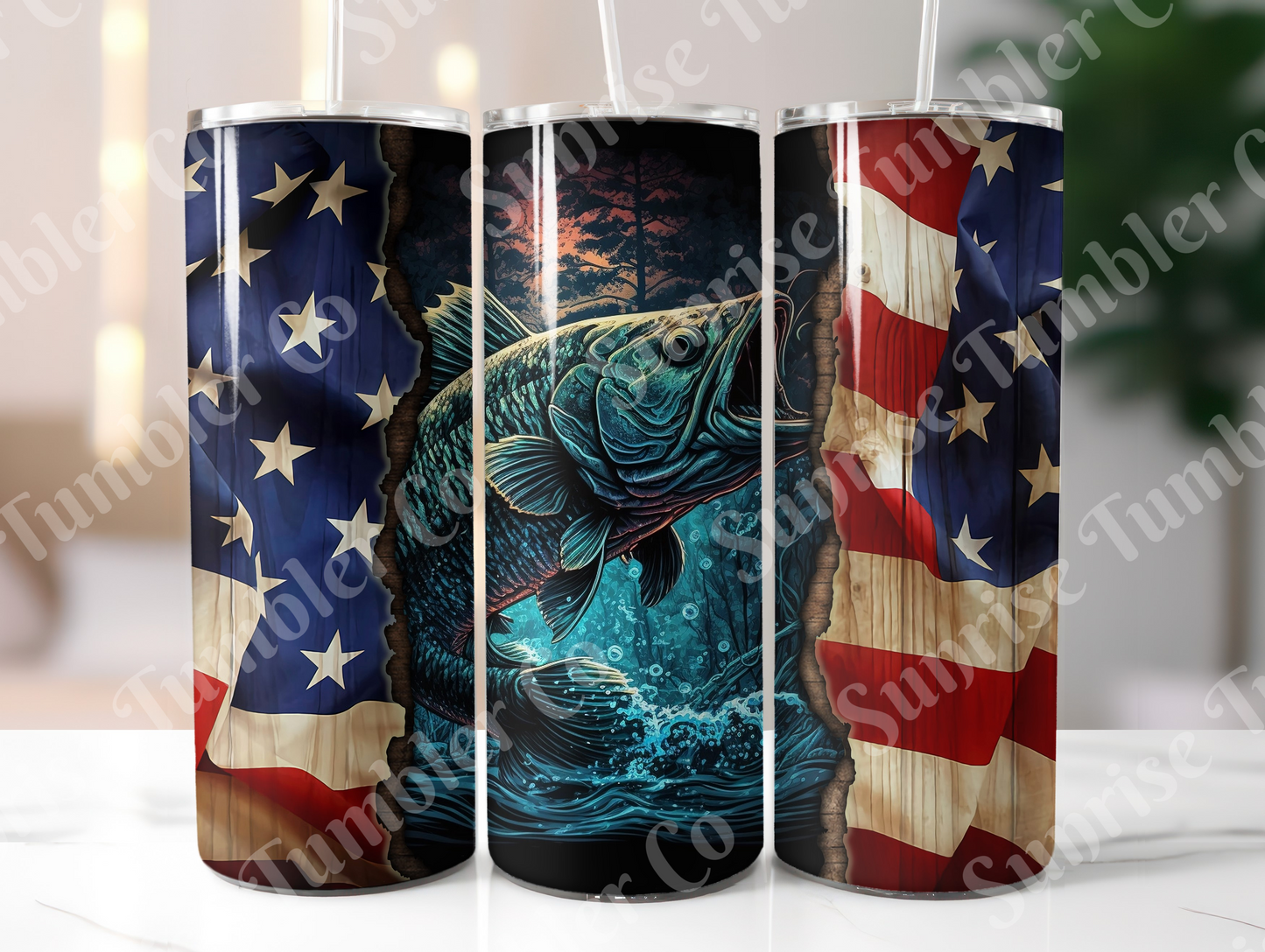 Fishing Variety Part 2 - 20oz and 30oz Tumblers (Glow In The Dark Green And Blue Available)