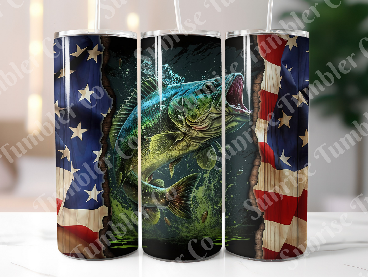 Fishing Variety Part 1 - 20oz and 30oz Tumblers (Glow In The Dark Green And Blue Available)