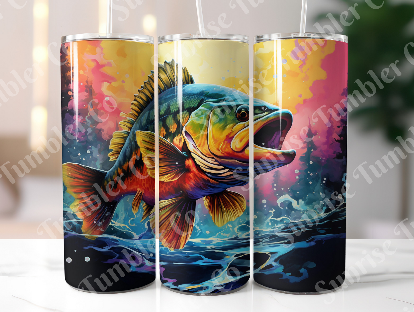 Fishing Variety Part 1 - 20oz and 30oz Tumblers (Glow In The Dark Green And Blue Available)