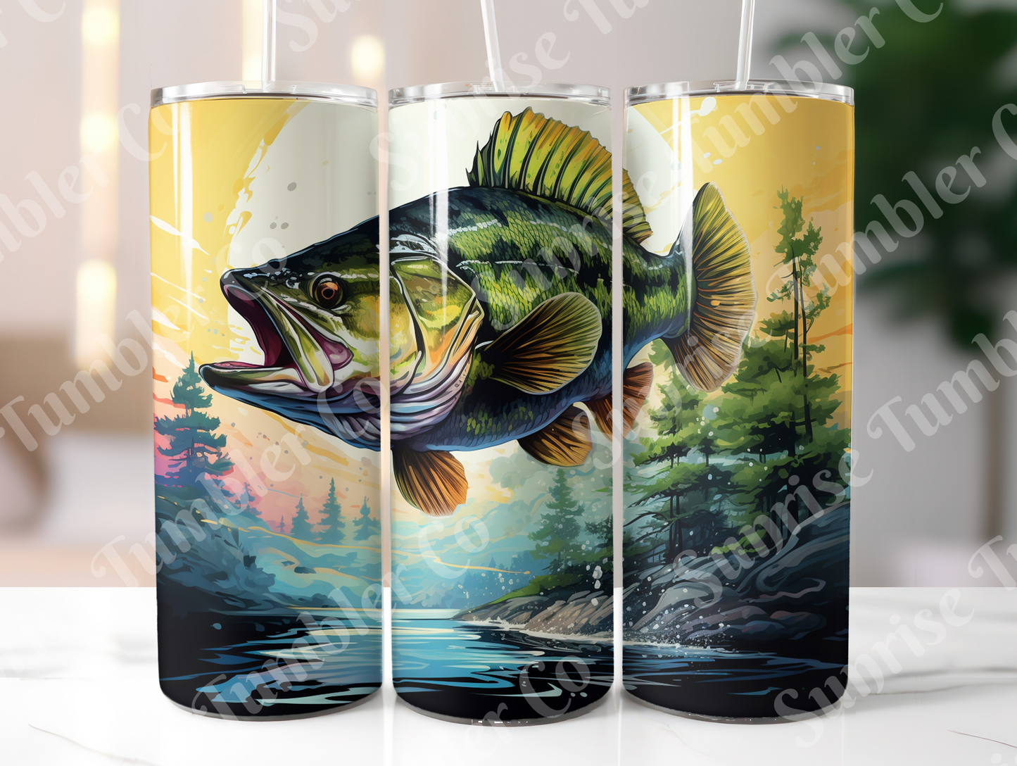 Fishing Variety Part 1 - 20oz and 30oz Tumblers (Glow In The Dark Green And Blue Available)