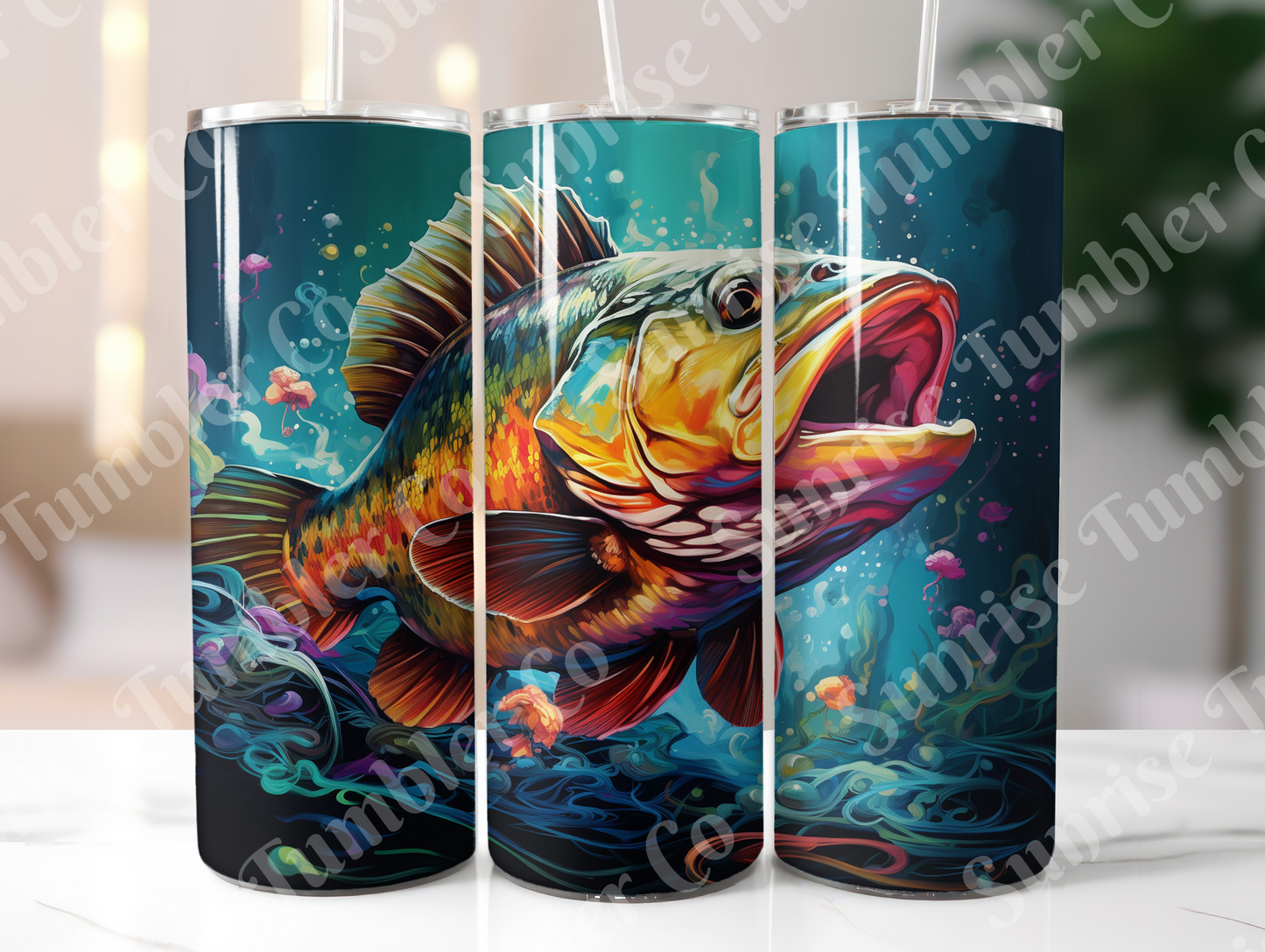 Fishing Variety Part 1 - 20oz and 30oz Tumblers (Glow In The Dark Green And Blue Available)