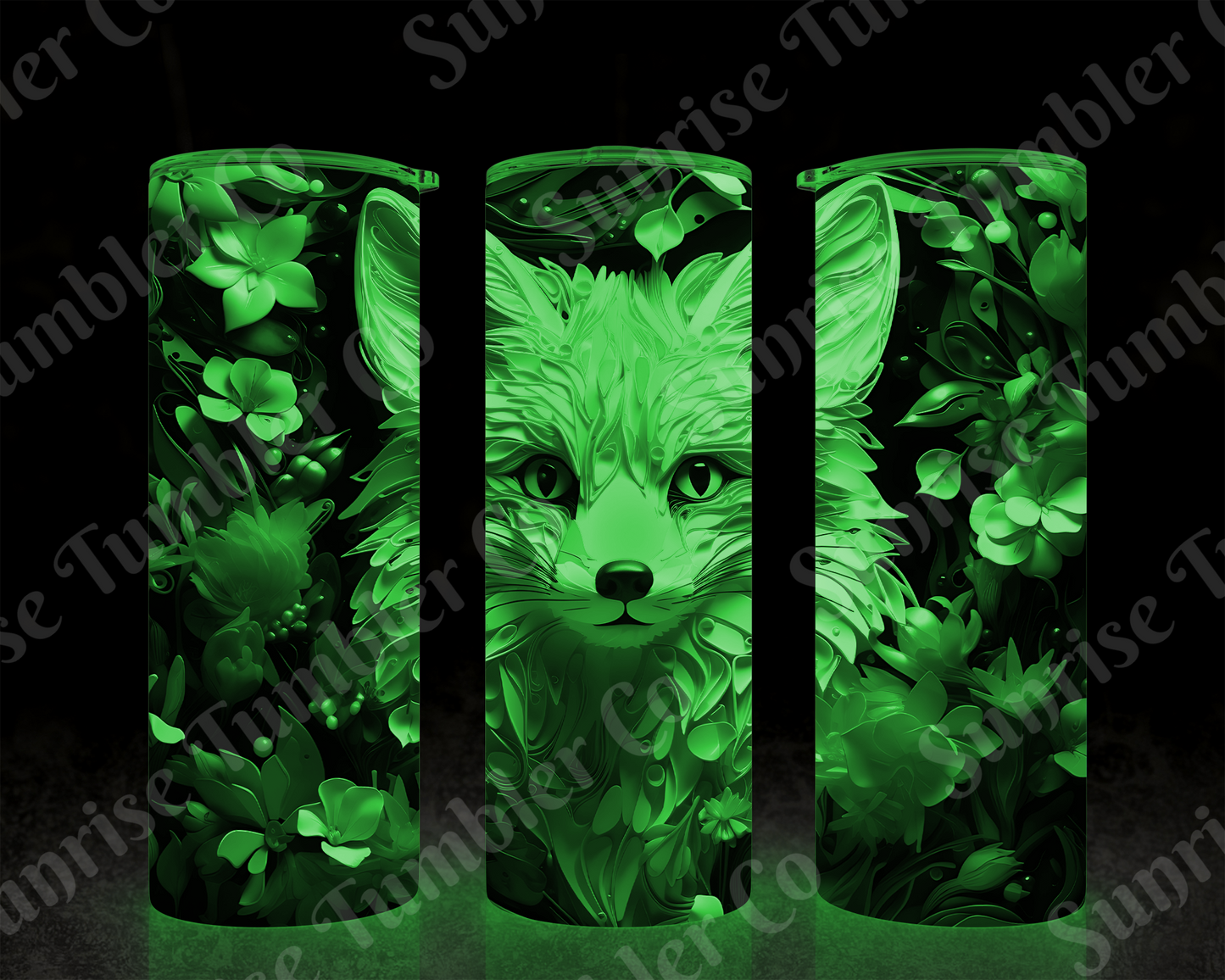 Fox Variety - 20 oz and 30 oz Tumbler (Glow In The Dark Option Available)