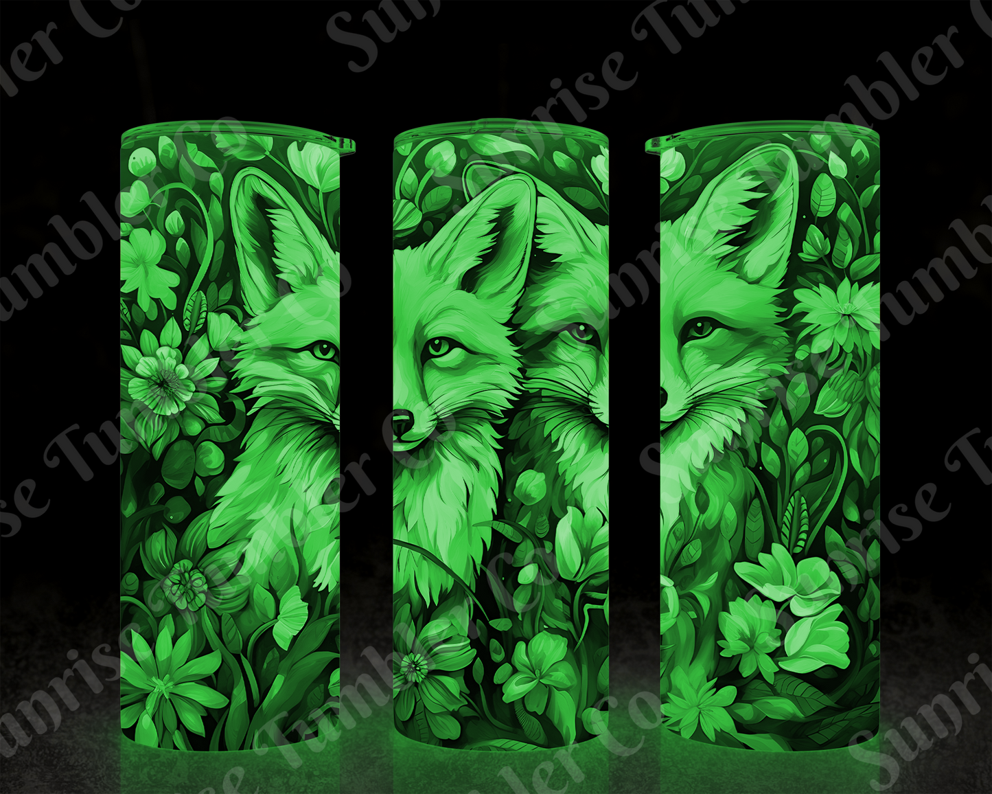Fox Variety - 20 oz and 30 oz Tumbler (Glow In The Dark Option Available)