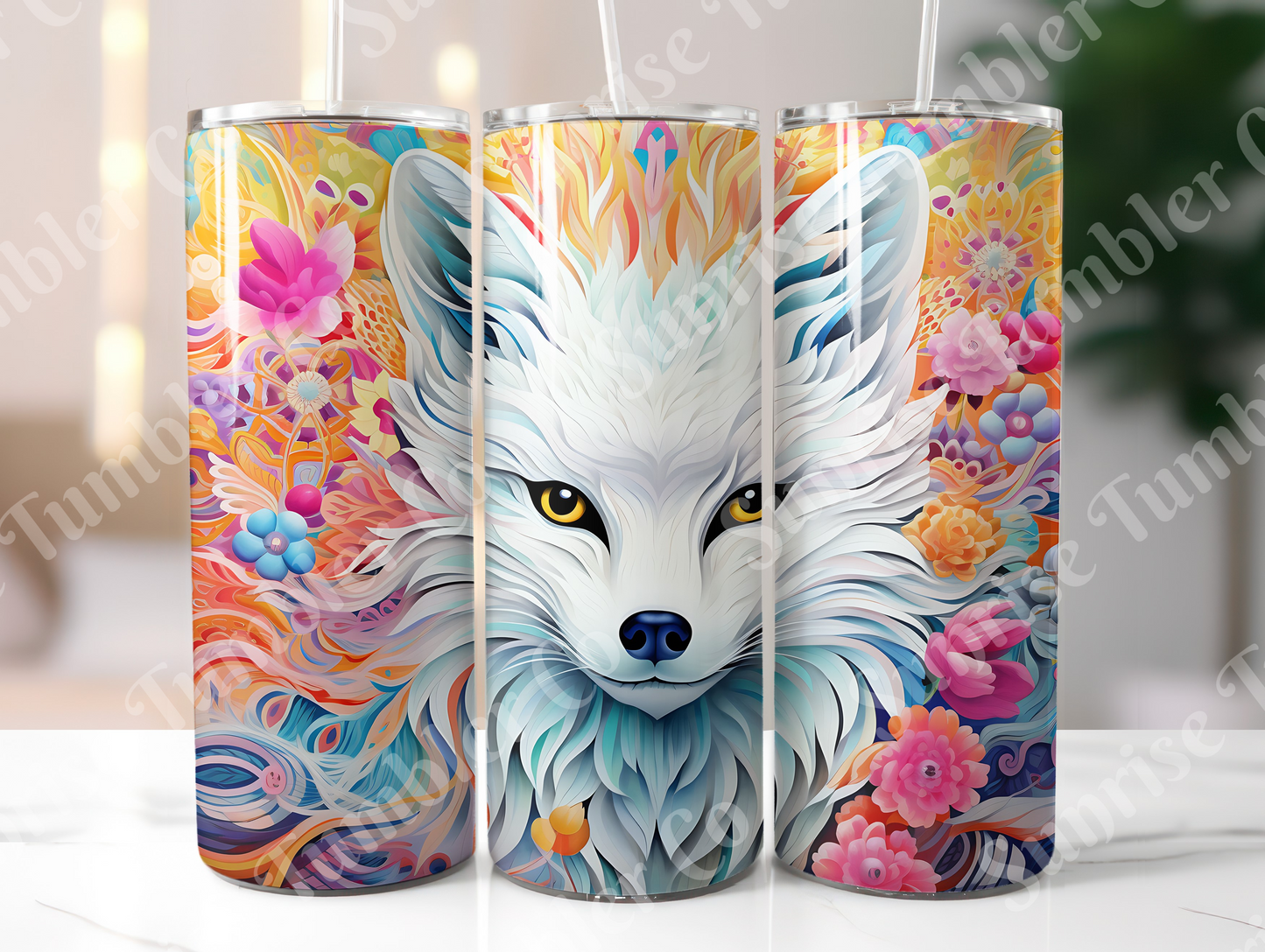 Fox Variety - 20 oz and 30 oz Tumbler (Glow In The Dark Option Available)