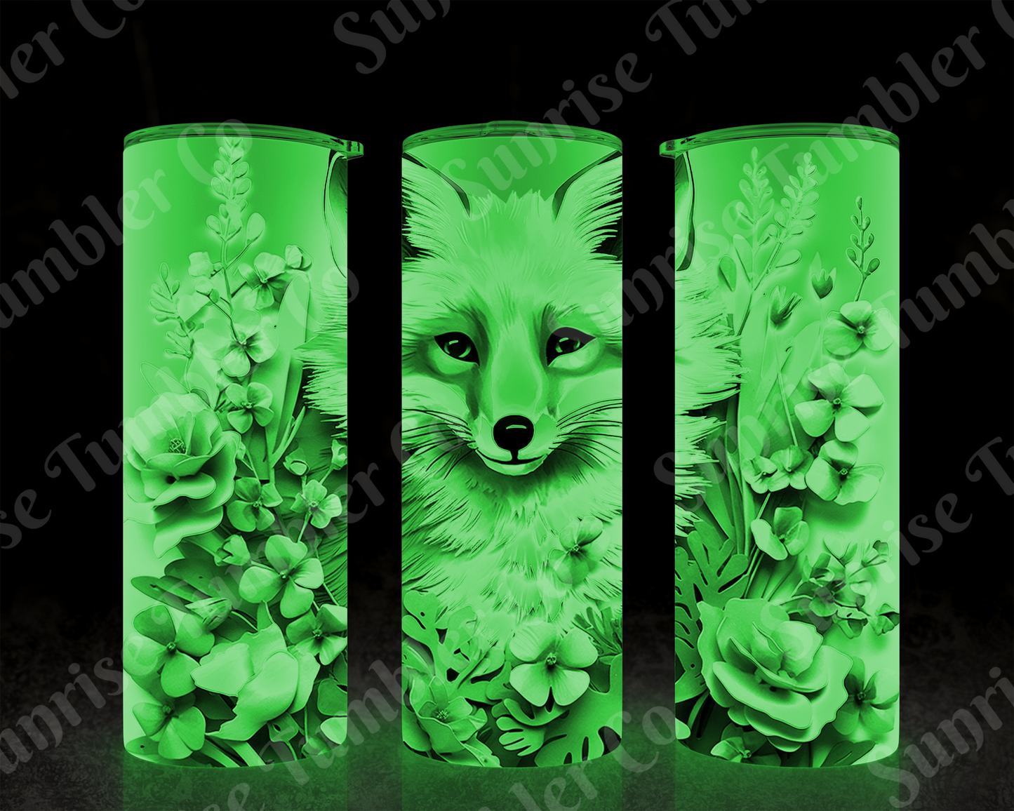Fox Variety - 20 oz and 30 oz Tumbler (Glow In The Dark Option Available)