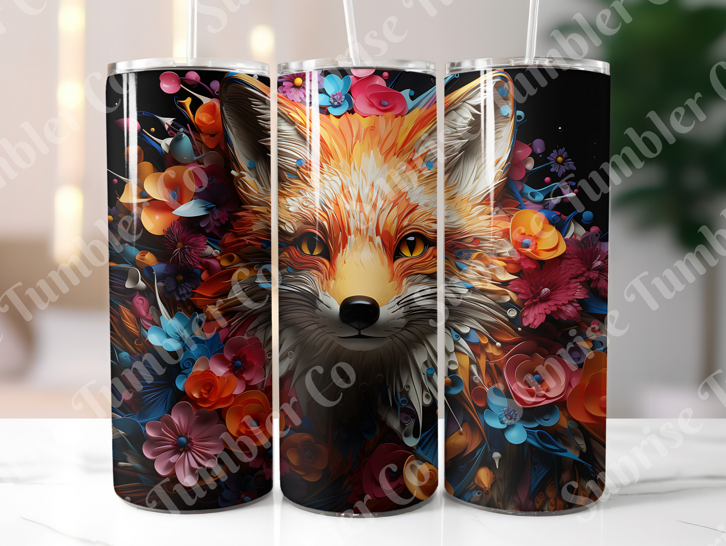 Fox Variety - 20 oz and 30 oz Tumbler (Glow In The Dark Option Available)