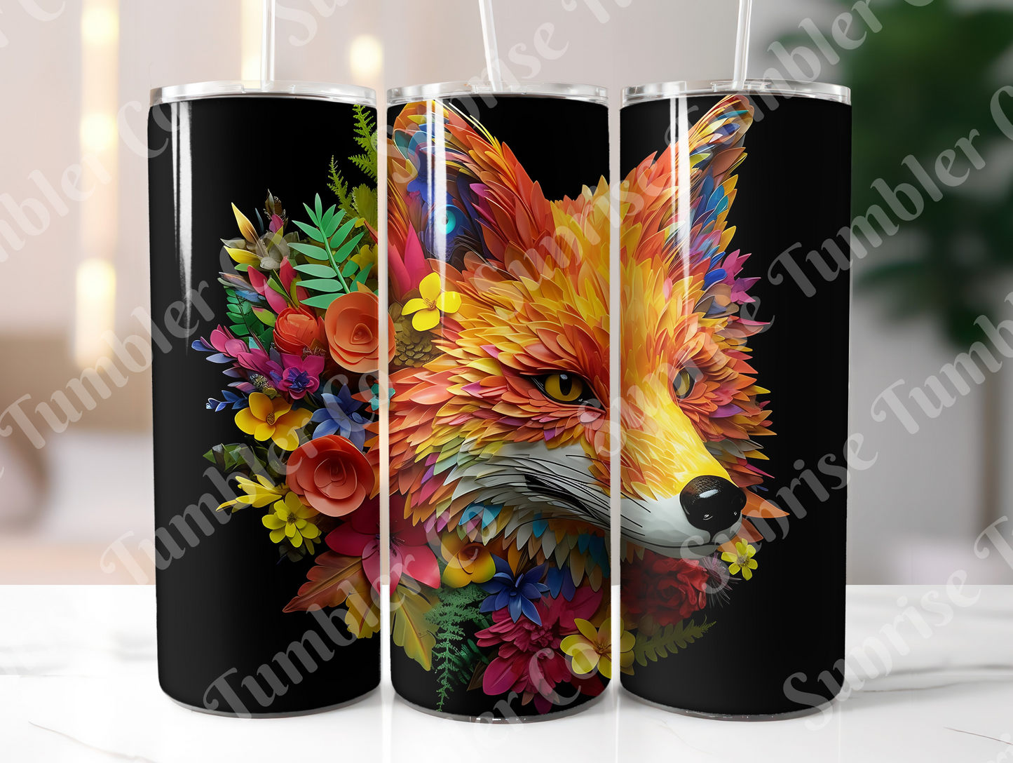 Fox Variety - 20 oz and 30 oz Tumbler (Glow In The Dark Option Available)