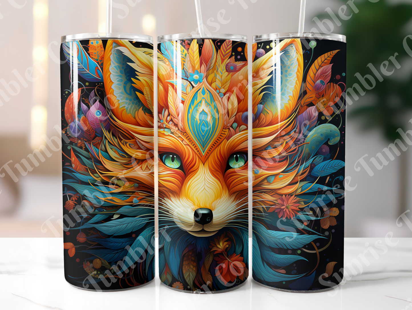 Fox Variety - 20 oz and 30 oz Tumbler (Glow In The Dark Option Available)