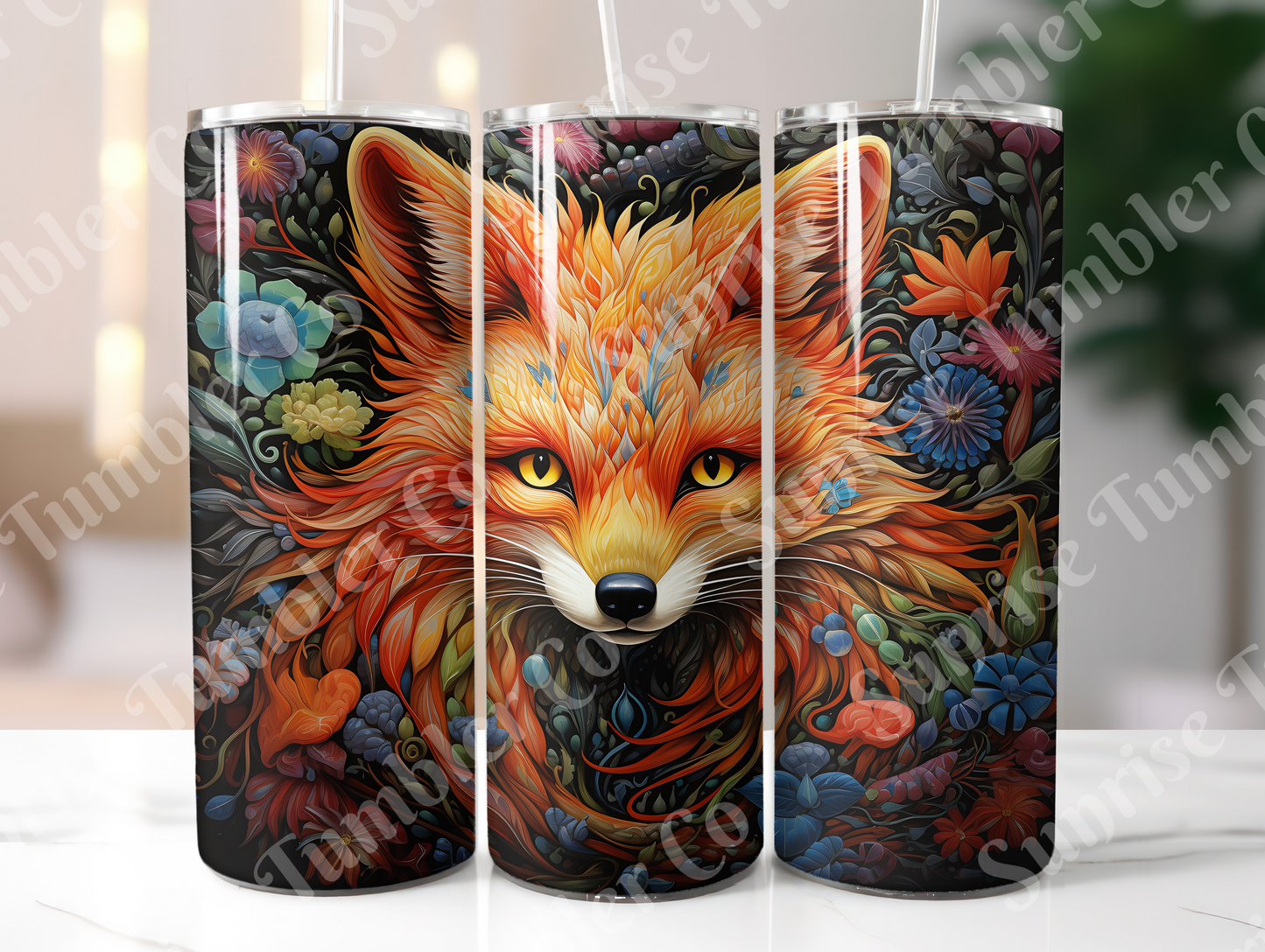 Fox Variety - 20 oz and 30 oz Tumbler (Glow In The Dark Option Available)