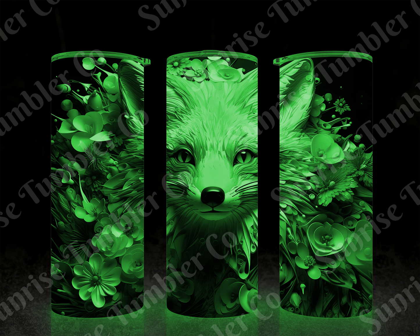 Fox Variety - 20 oz and 30 oz Tumbler (Glow In The Dark Option Available)