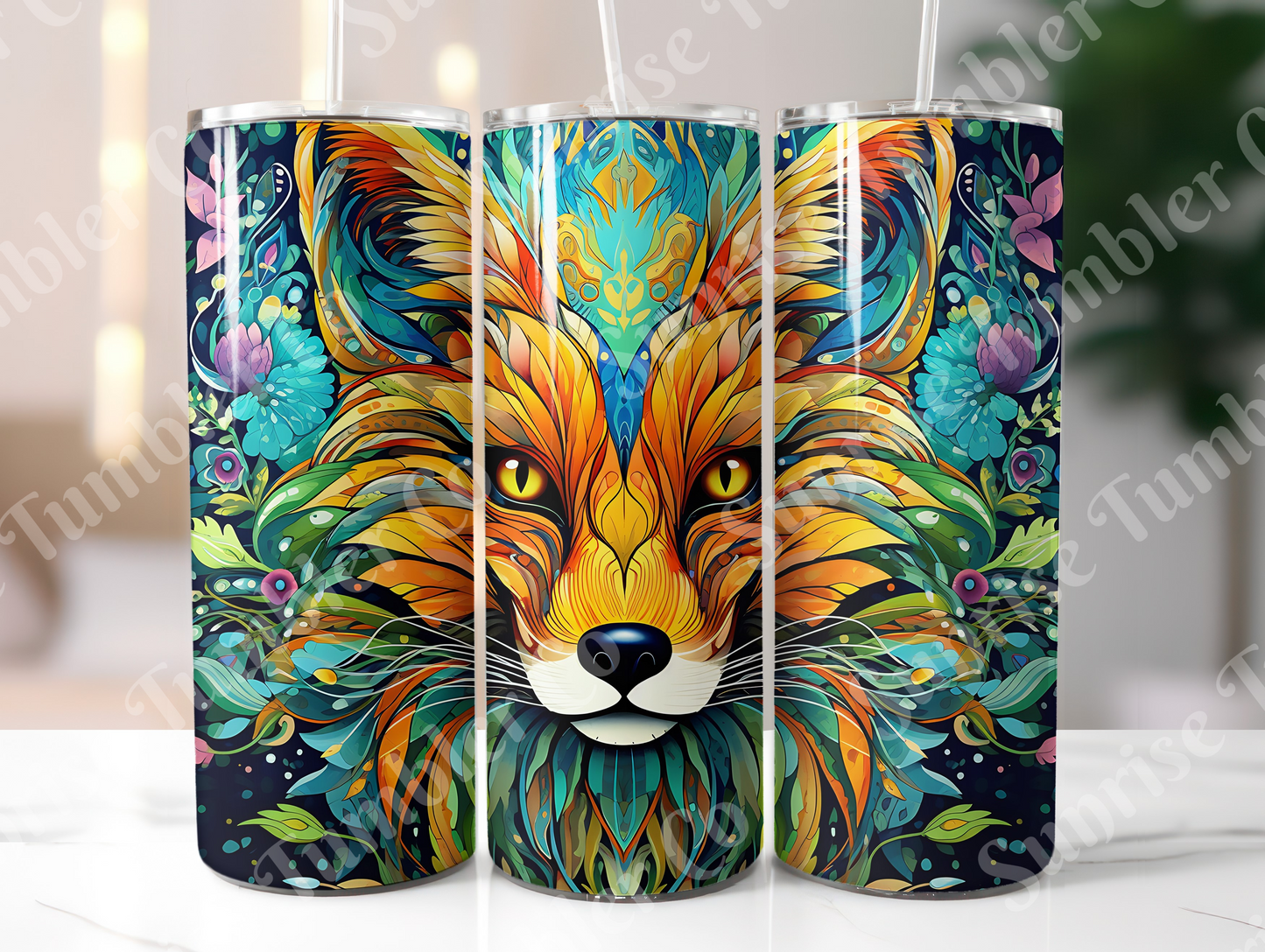 Fox Variety - 20 oz and 30 oz Tumbler (Glow In The Dark Option Available)