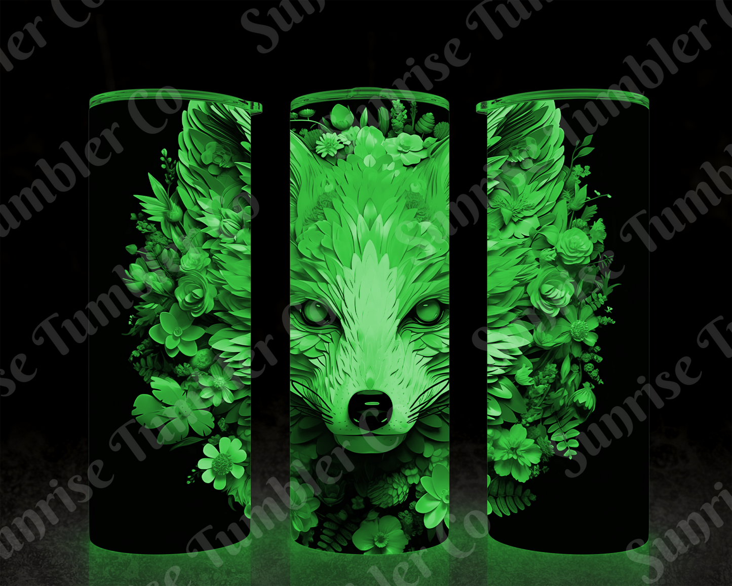 Fox Variety - 20 oz and 30 oz Tumbler (Glow In The Dark Option Available)