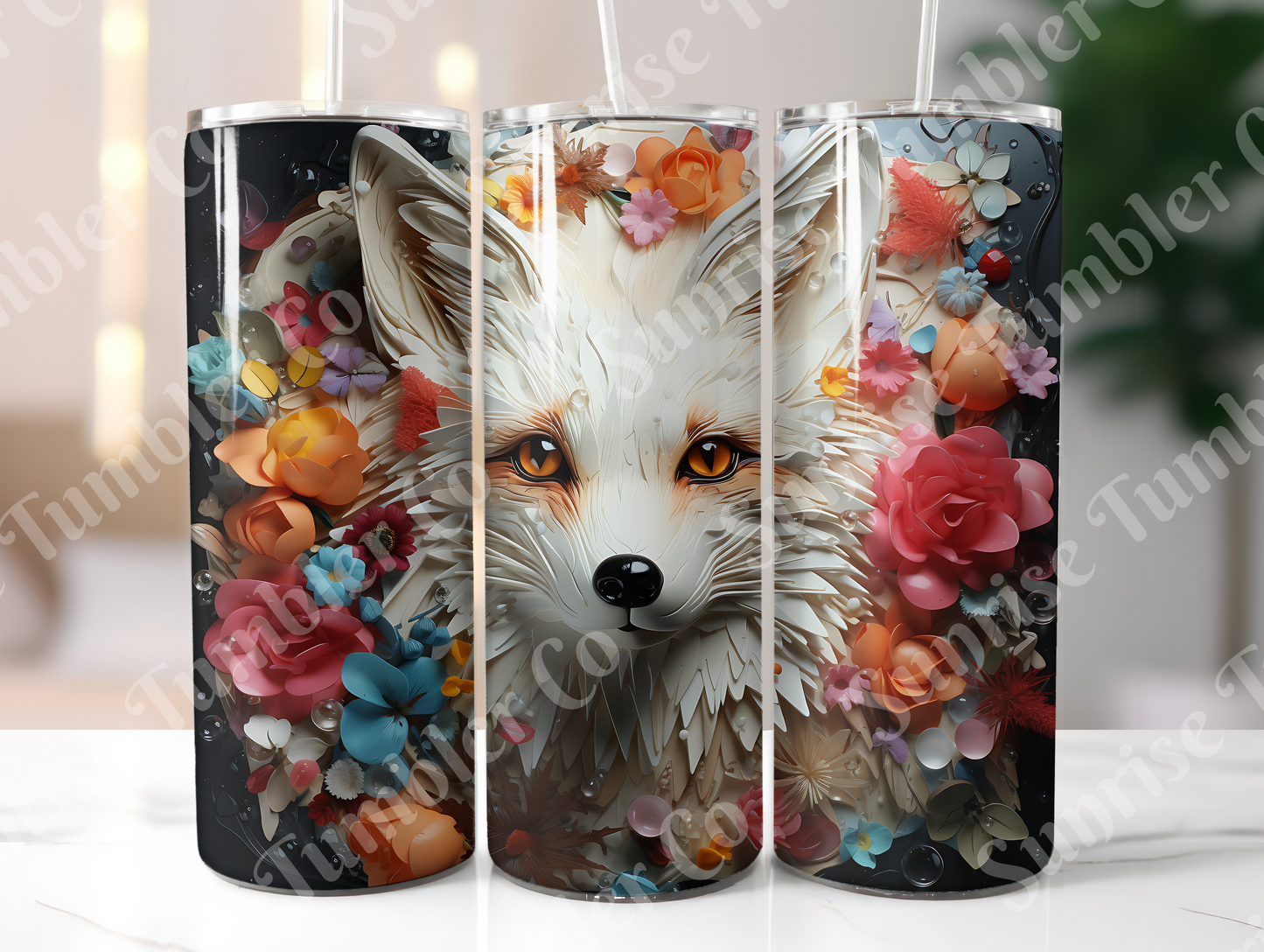 Fox Variety - 20 oz and 30 oz Tumbler (Glow In The Dark Option Available)