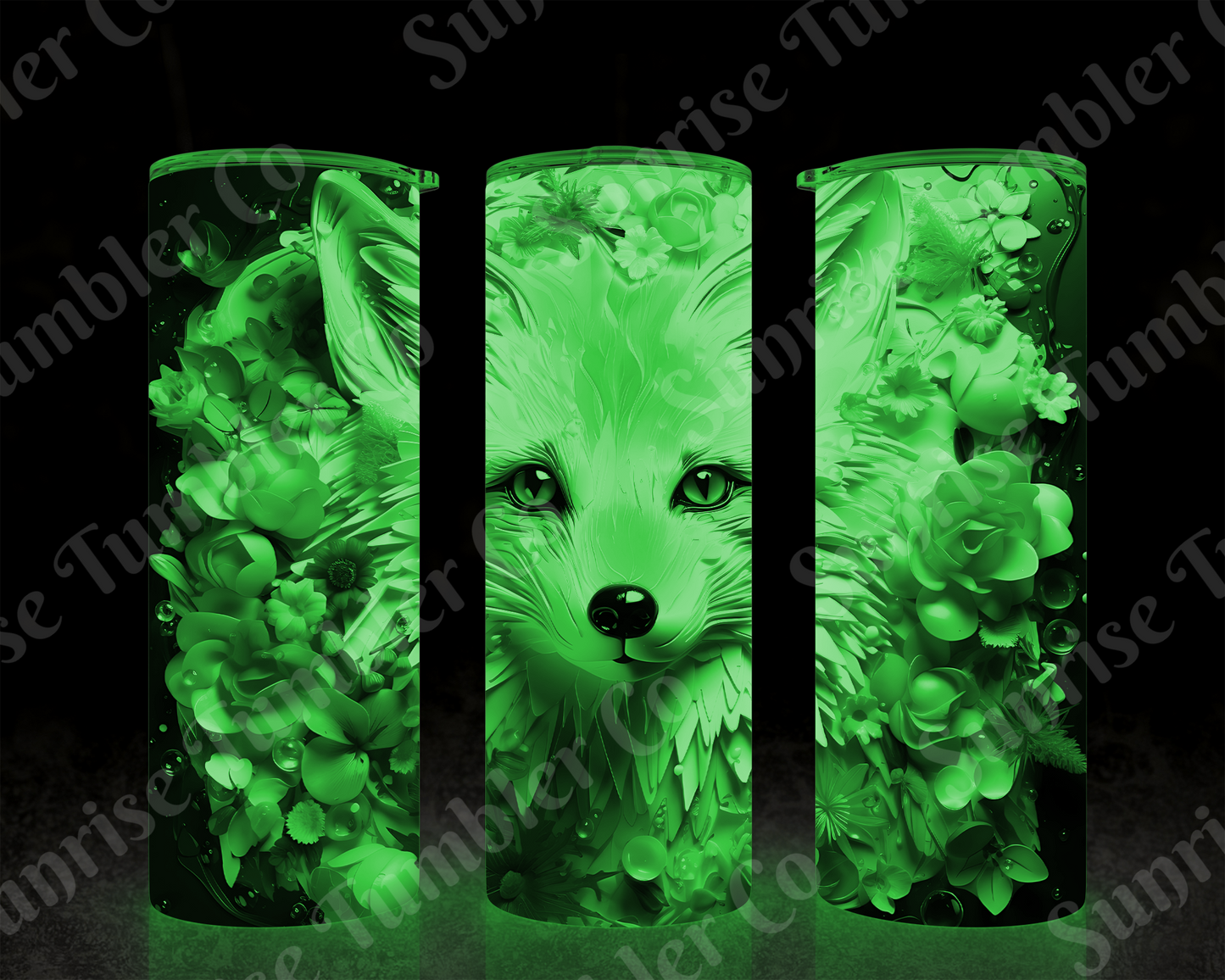 Fox Variety - 20 oz and 30 oz Tumbler (Glow In The Dark Option Available)