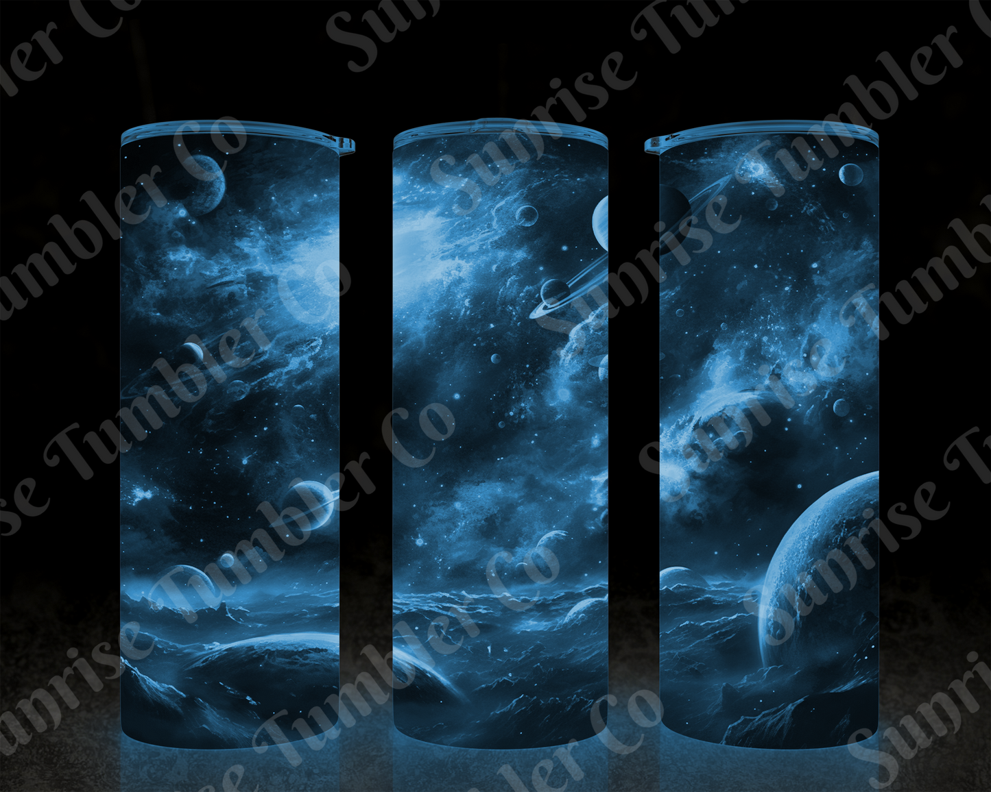 Galaxy and Northern Lights Variety - 20 oz and 30 oz Tumblers (Glow In The Dark Option Available)