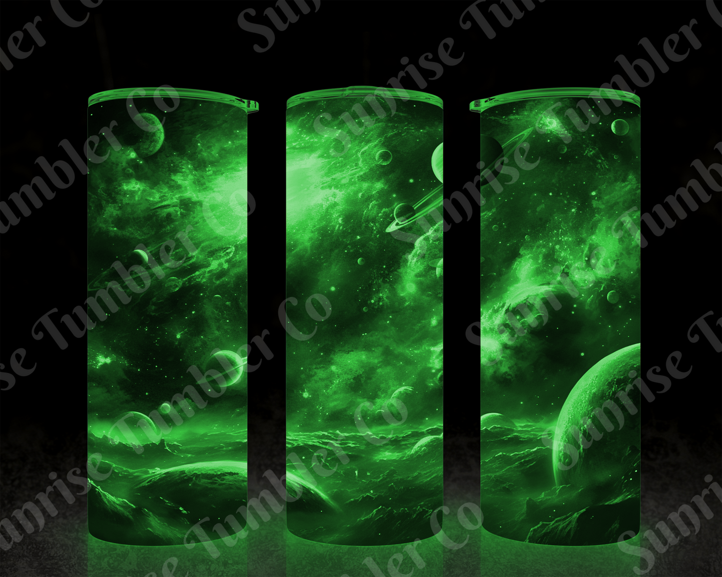 Galaxy and Northern Lights Variety - 20 oz and 30 oz Tumblers (Glow In The Dark Option Available)