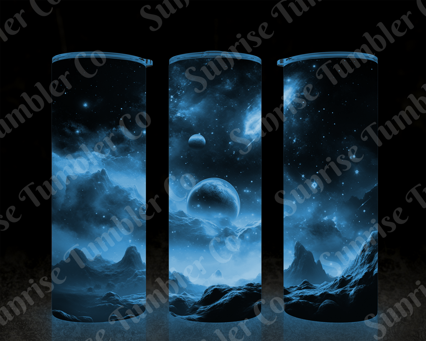 Galaxy and Northern Lights Variety - 20 oz and 30 oz Tumblers (Glow In The Dark Option Available)