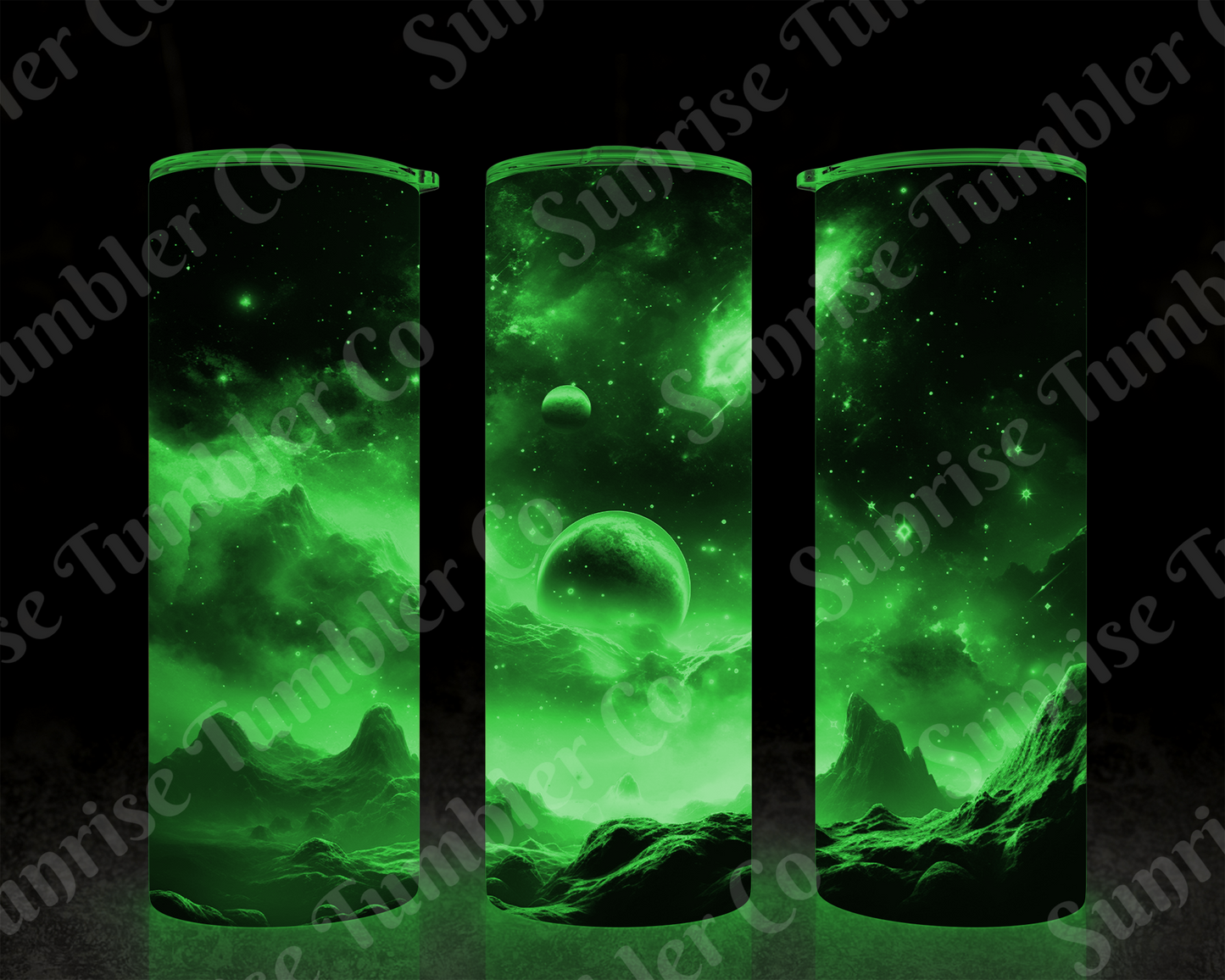 Galaxy and Northern Lights Variety - 20 oz and 30 oz Tumblers (Glow In The Dark Option Available)