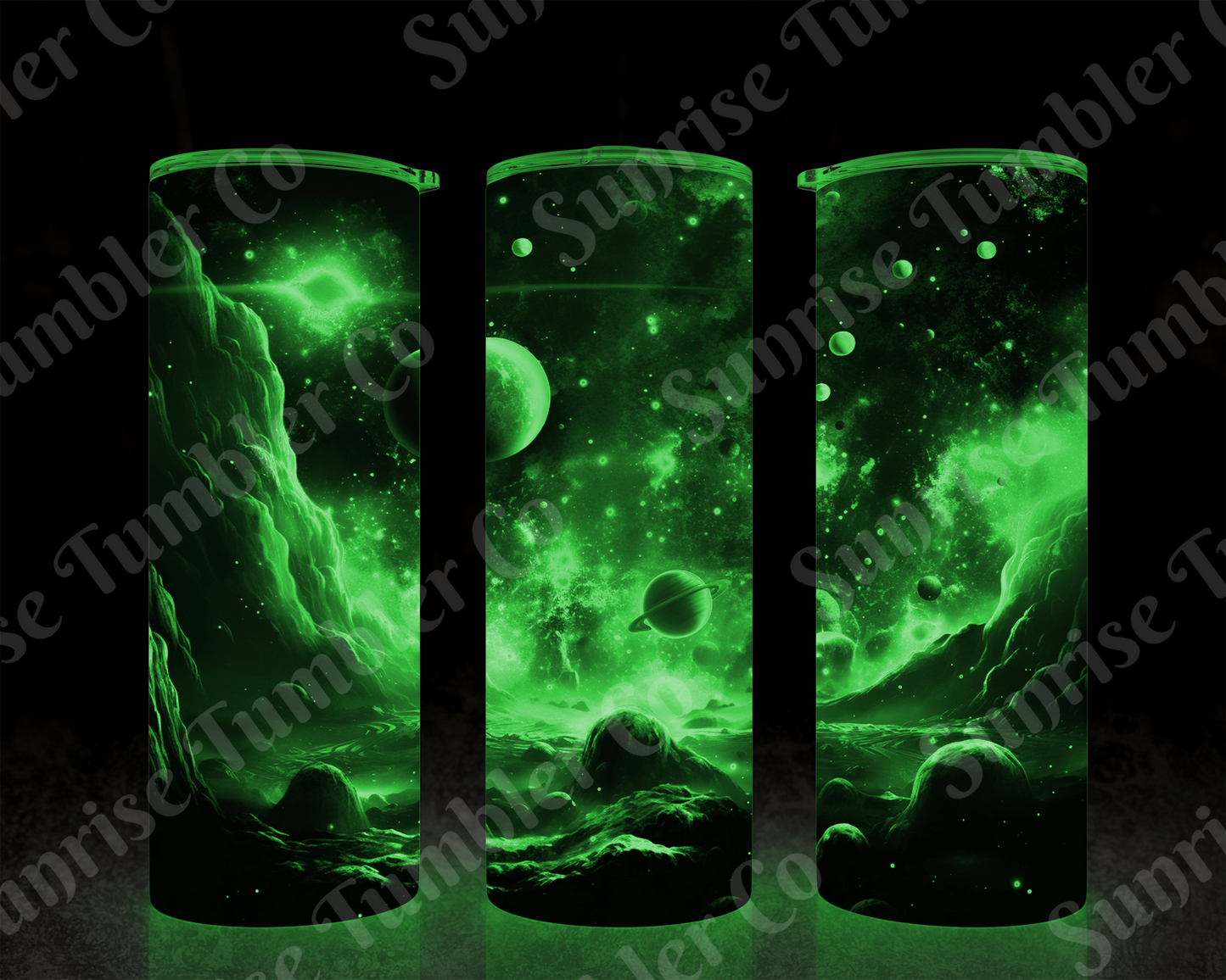 Galaxy and Northern Lights Variety - 20 oz and 30 oz Tumblers (Glow In The Dark Option Available)