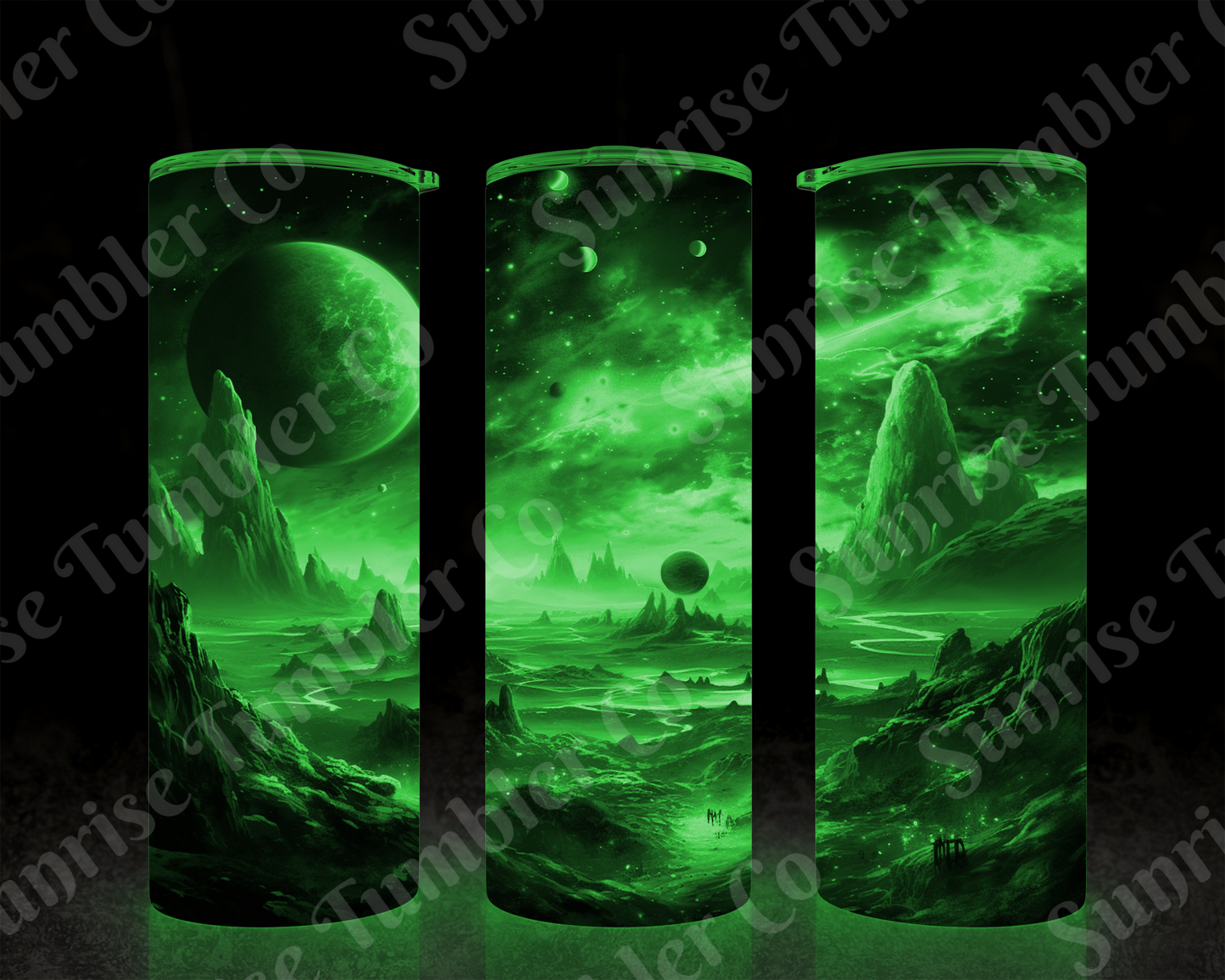 Galaxy and Northern Lights Variety - 20 oz and 30 oz Tumblers (Glow In The Dark Option Available)