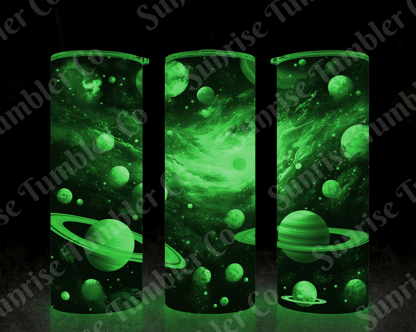 Galaxy and Northern Lights Variety - 20 oz and 30 oz Tumblers (Glow In The Dark Option Available)