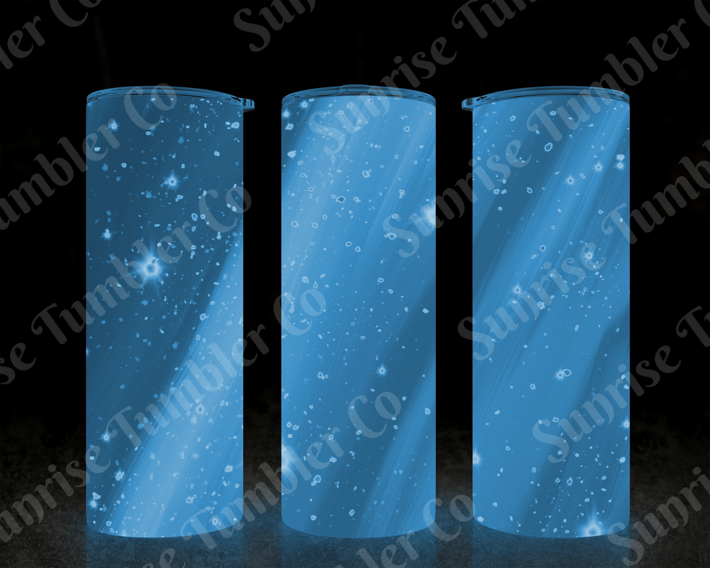 Galaxy and Northern Lights Variety - 20 oz and 30 oz Tumblers (Glow In The Dark Option Available)