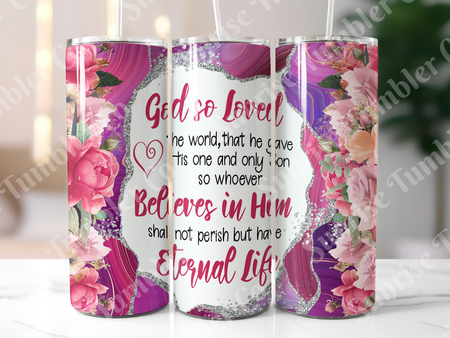 Faith Quotes Variety - 20 oz and 30 oz Tumblers (Glow In The Dark Options Available)