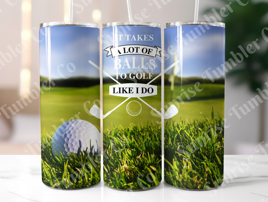 Golf Variety Part 1 - 20oz and 30oz Tumblers (Glow In The Dark Green And Blue Available)