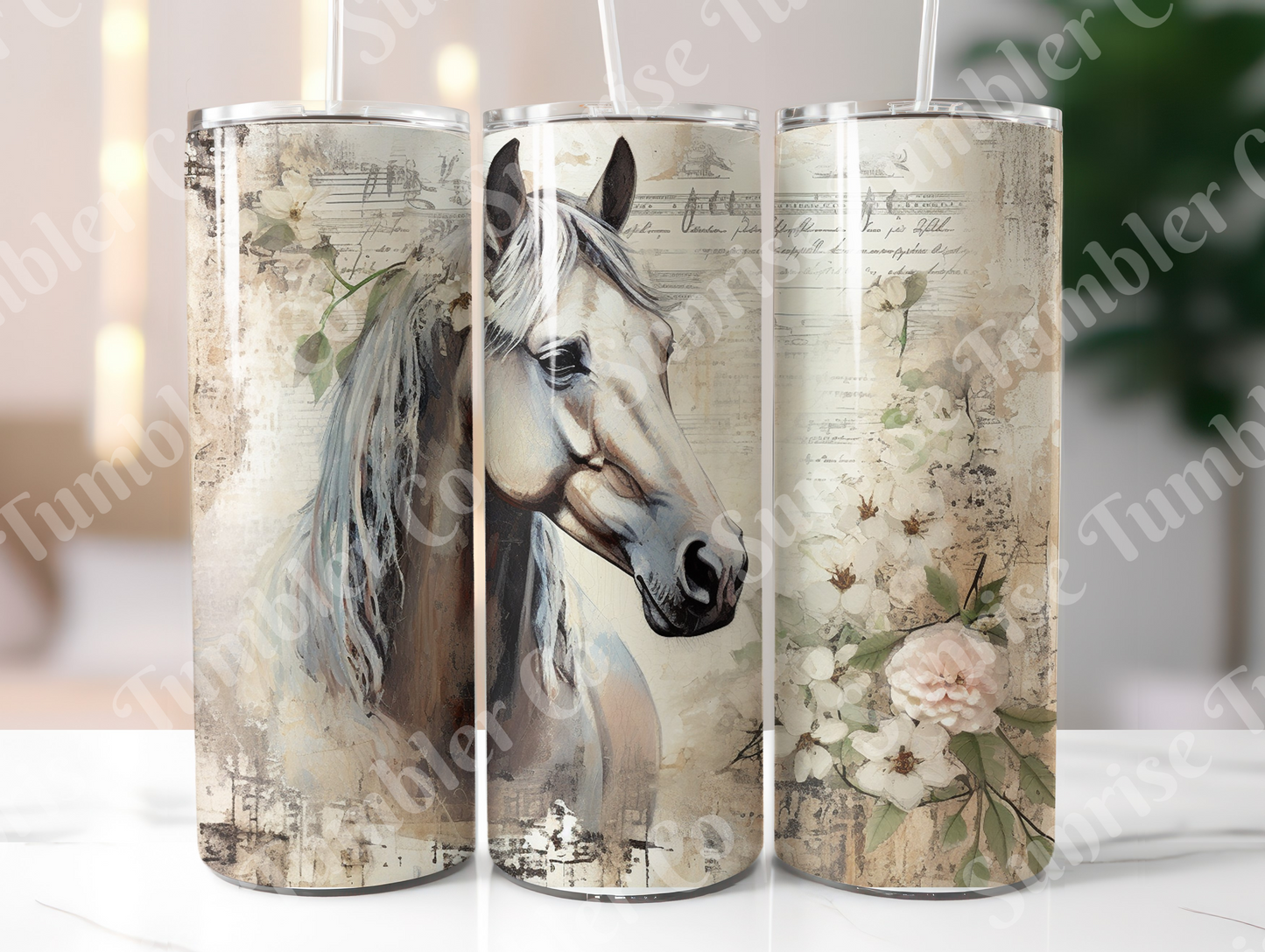 Horse Variety Part 4 - 20oz and 30oz Tumblers (Glow In The Dark Green And Blue Available)