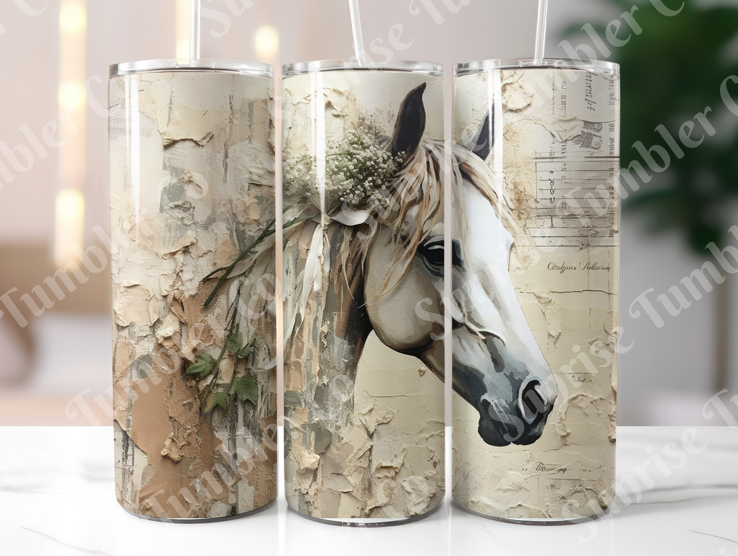 Horse Variety Part 4 - 20oz and 30oz Tumblers (Glow In The Dark Green And Blue Available)
