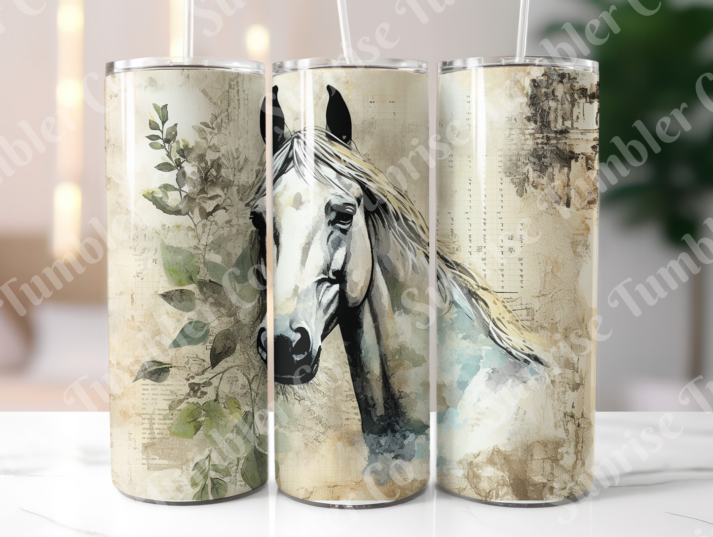 Horse Variety Part 4 - 20oz and 30oz Tumblers (Glow In The Dark Green And Blue Available)