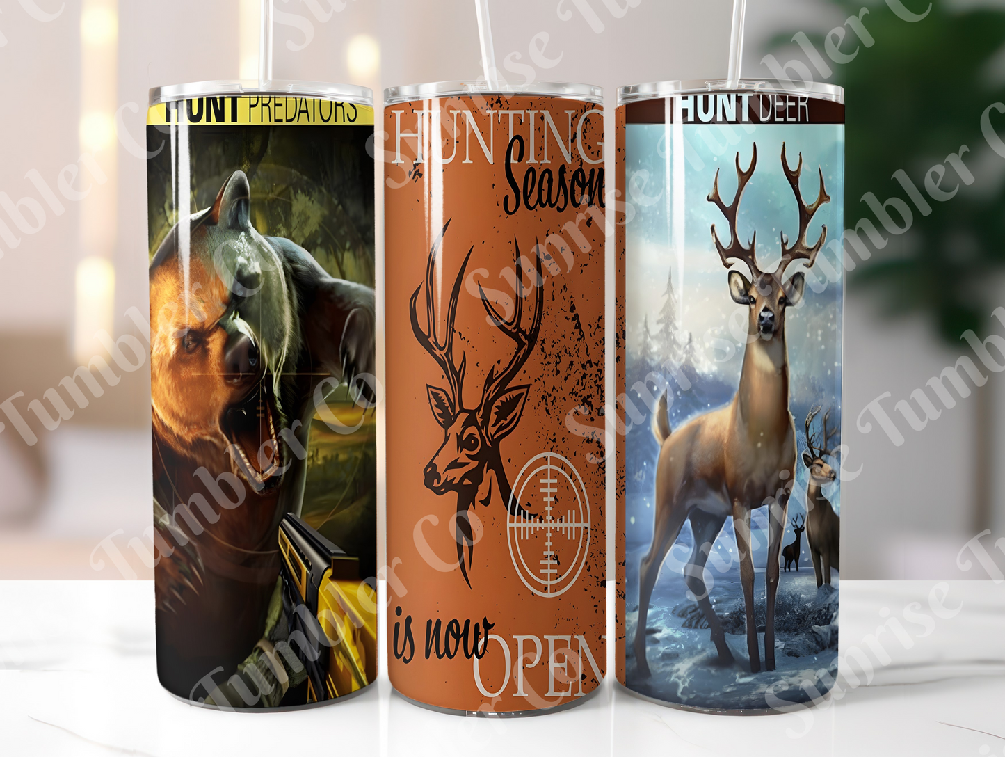 Hunting Variety Part 3 - 20oz and 30oz Tumblers (Glow In The Dark Green And Blue Available)