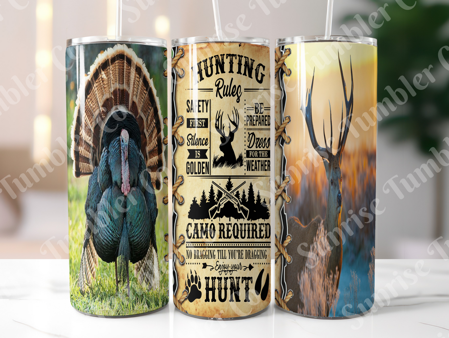 Hunting Variety Part 3 - 20oz and 30oz Tumblers (Glow In The Dark Green And Blue Available)
