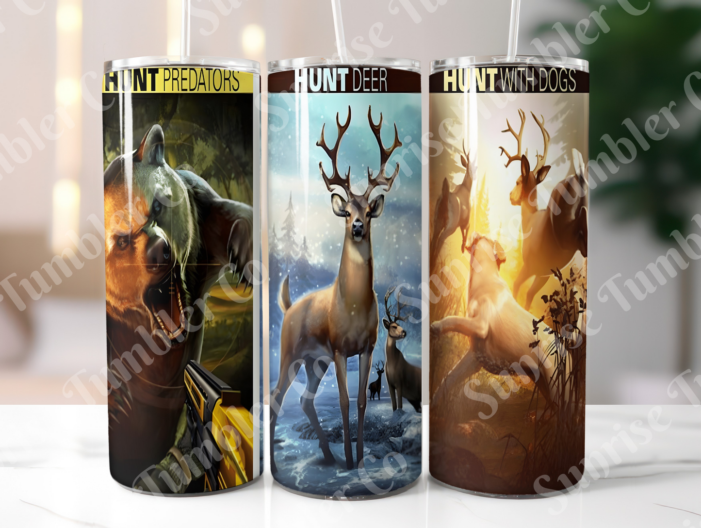 Hunting Variety Part 2 - 20oz and 30oz Tumblers (Glow In The Dark Green And Blue Available)