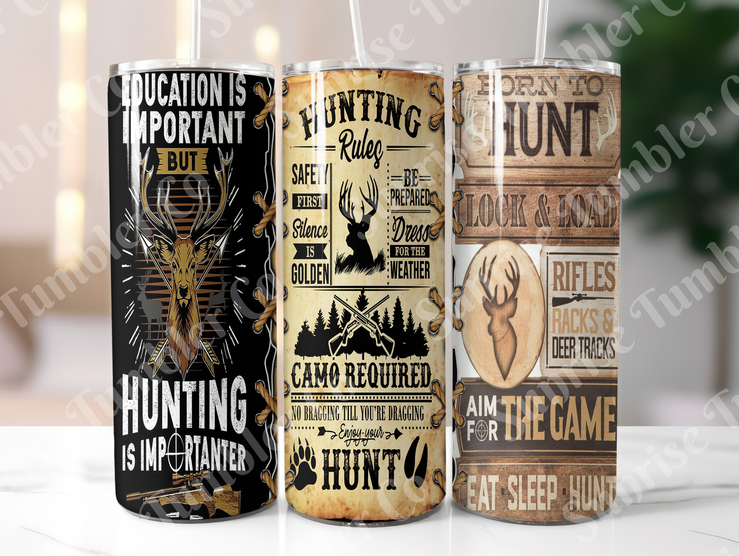 Hunting Variety Part 2 - 20oz and 30oz Tumblers (Glow In The Dark Green And Blue Available)