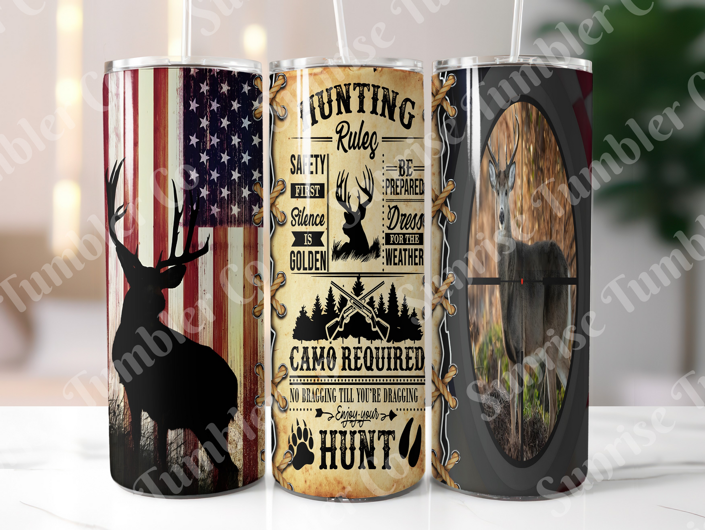Hunting Variety Part 2 - 20oz and 30oz Tumblers (Glow In The Dark Green And Blue Available)