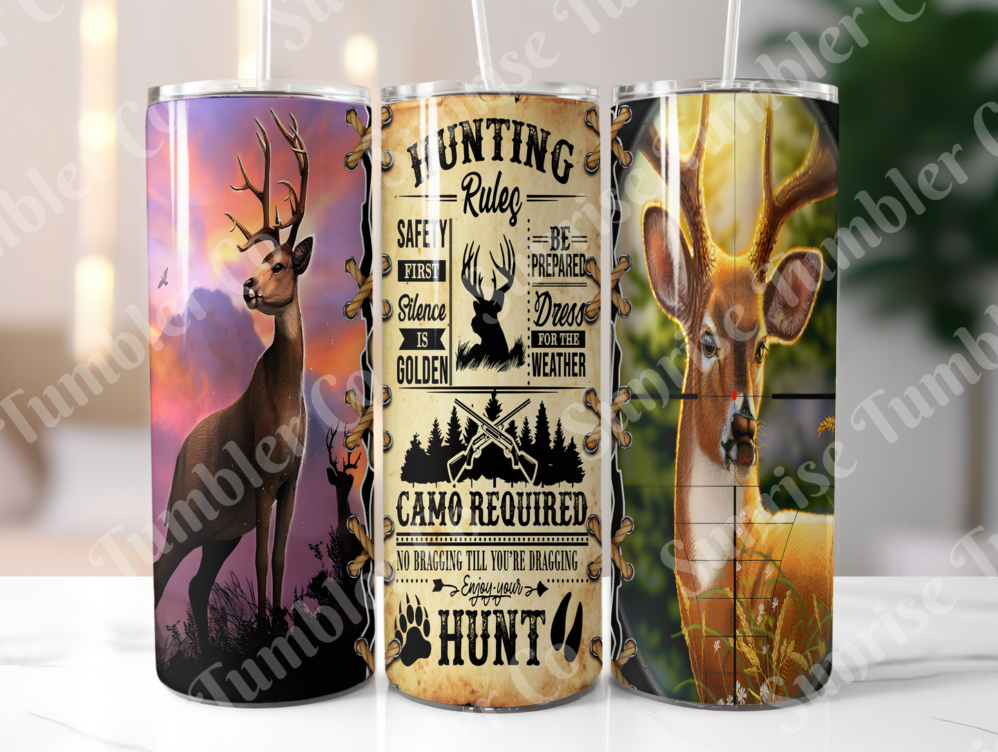 Hunting Variety Part 2 - 20oz and 30oz Tumblers (Glow In The Dark Green And Blue Available)