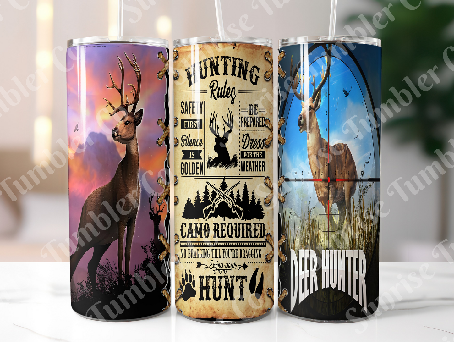 Hunting Variety Part 2 - 20oz and 30oz Tumblers (Glow In The Dark Green And Blue Available)