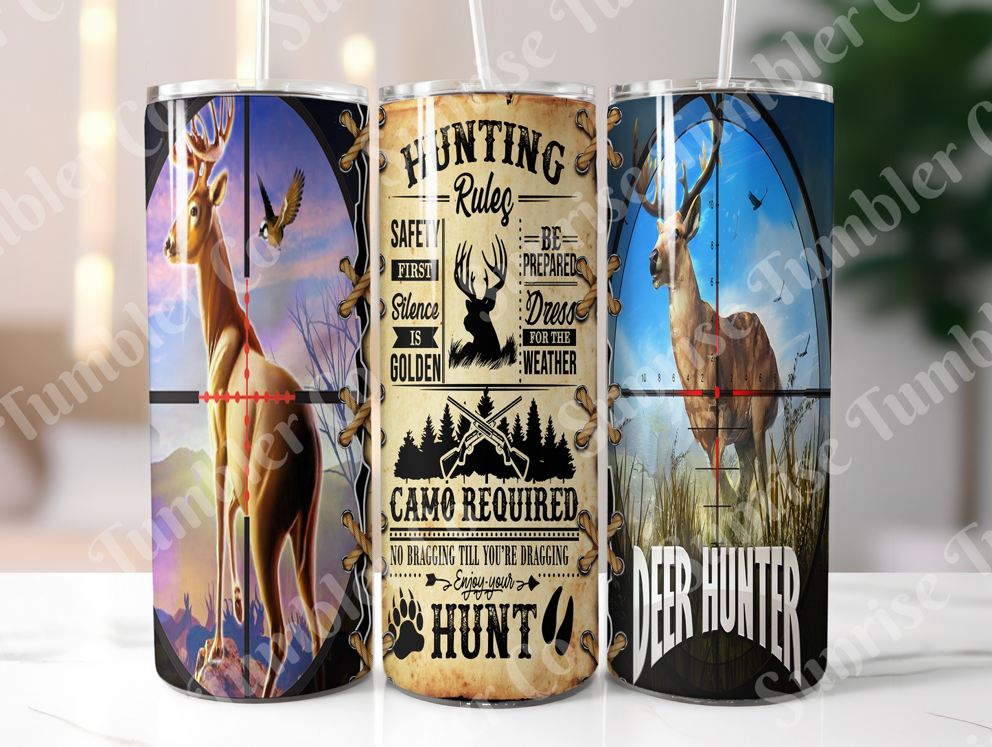 Hunting Variety Part 2 - 20oz and 30oz Tumblers (Glow In The Dark Green And Blue Available)
