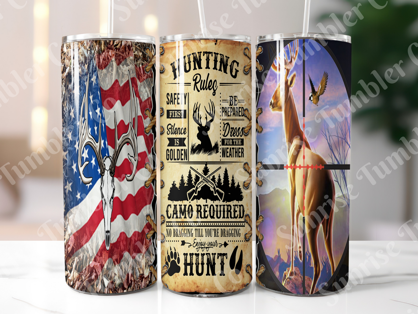 Hunting Variety Part 2 - 20oz and 30oz Tumblers (Glow In The Dark Green And Blue Available)