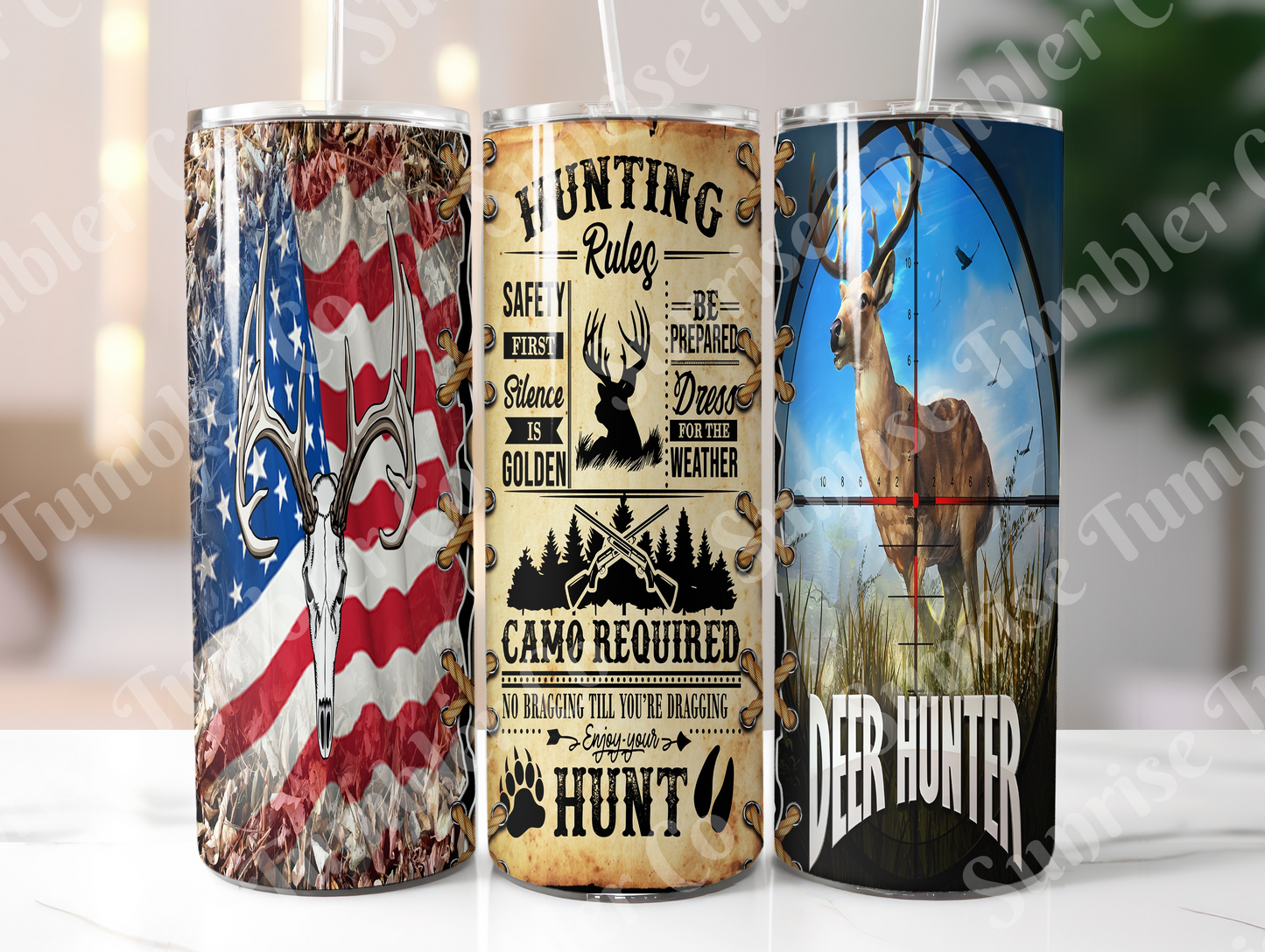 Hunting Variety Part 2 - 20oz and 30oz Tumblers (Glow In The Dark Green And Blue Available)