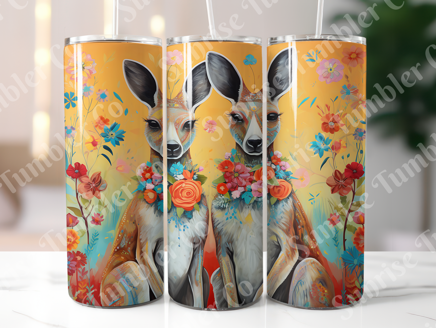 Kangaroo Variety - 20oz and 30oz Tumblers (Glow In The Dark Green And Blue Available)