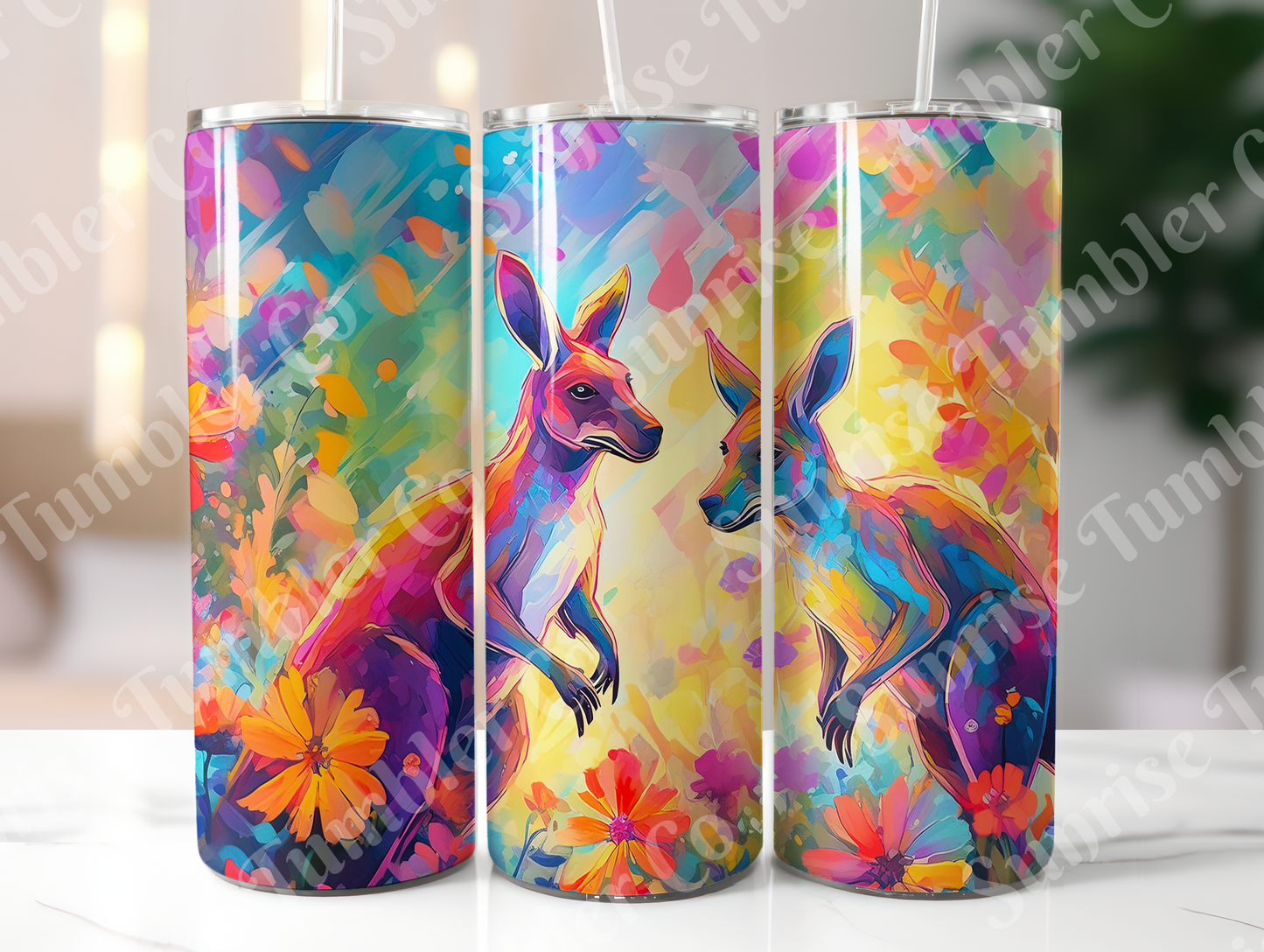 Kangaroo Variety - 20oz and 30oz Tumblers (Glow In The Dark Green And Blue Available)