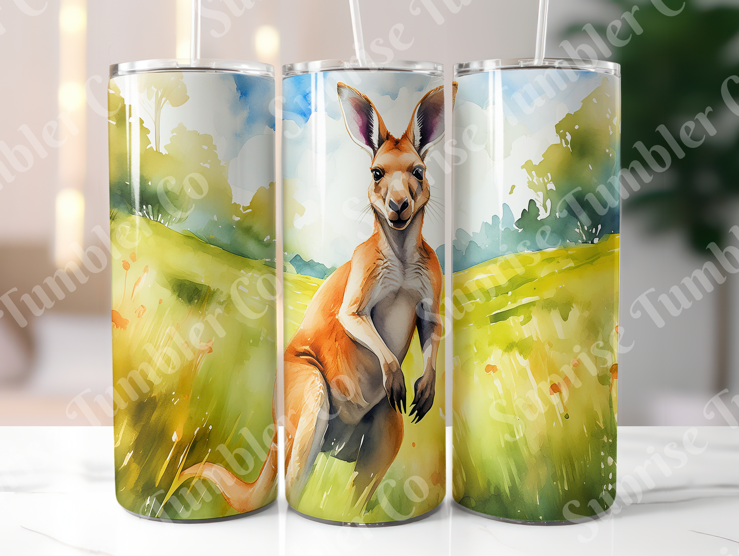 Kangaroo Variety - 20oz and 30oz Tumblers (Glow In The Dark Green And Blue Available)