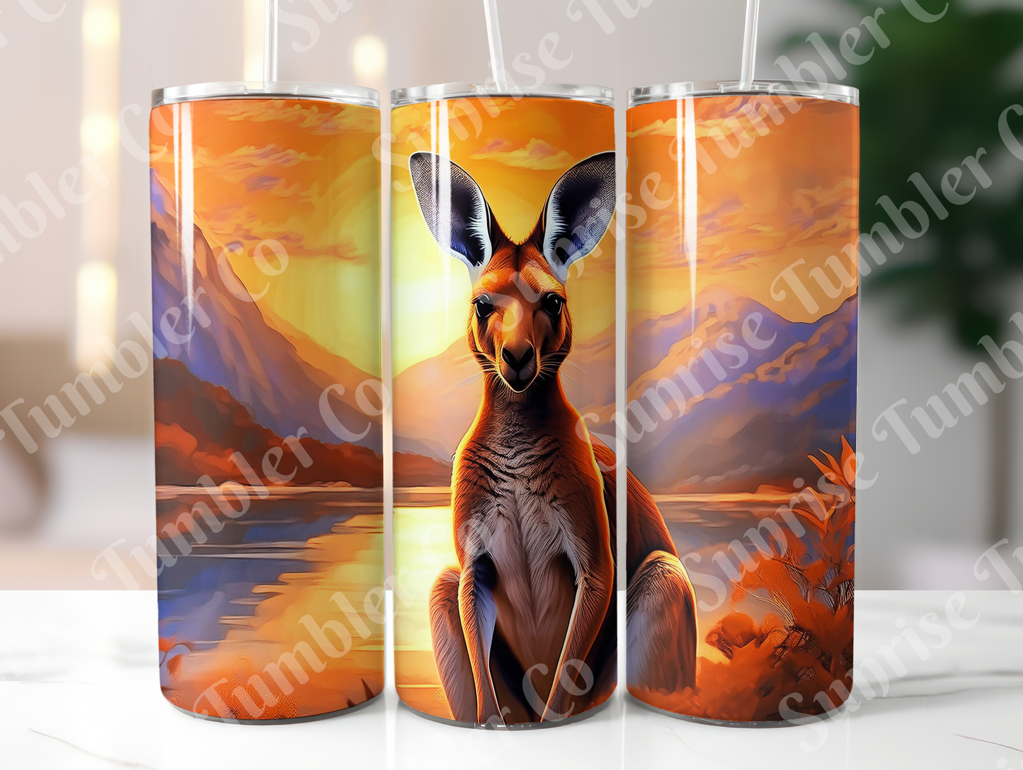 Kangaroo Variety - 20oz and 30oz Tumblers (Glow In The Dark Green And Blue Available)
