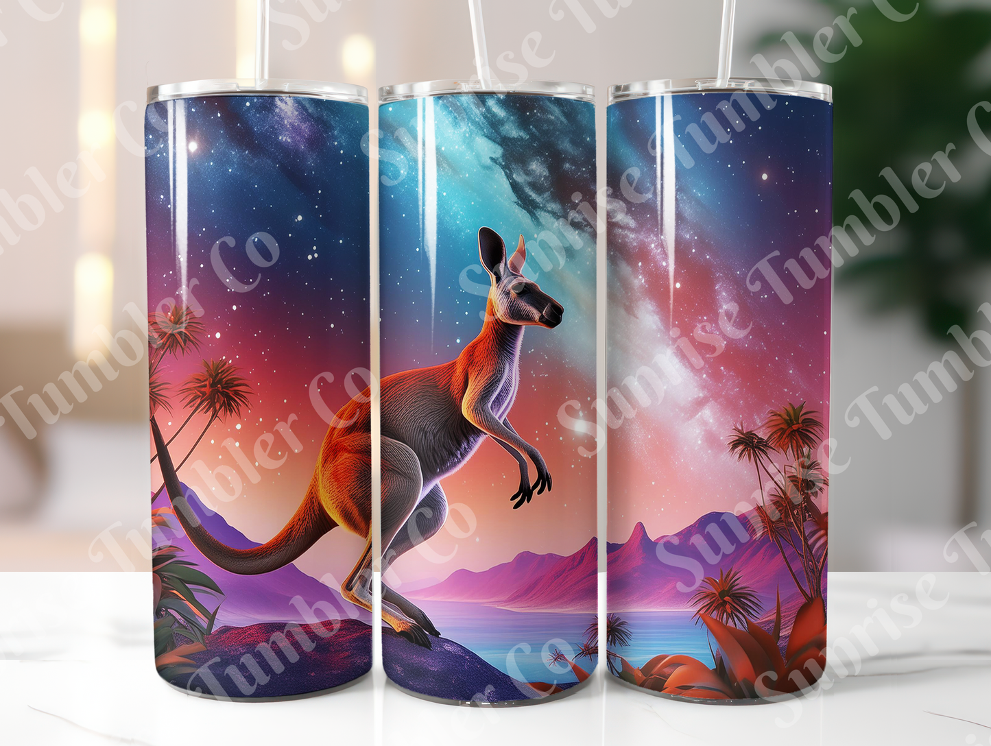 Kangaroo Variety - 20oz and 30oz Tumblers (Glow In The Dark Green And Blue Available)