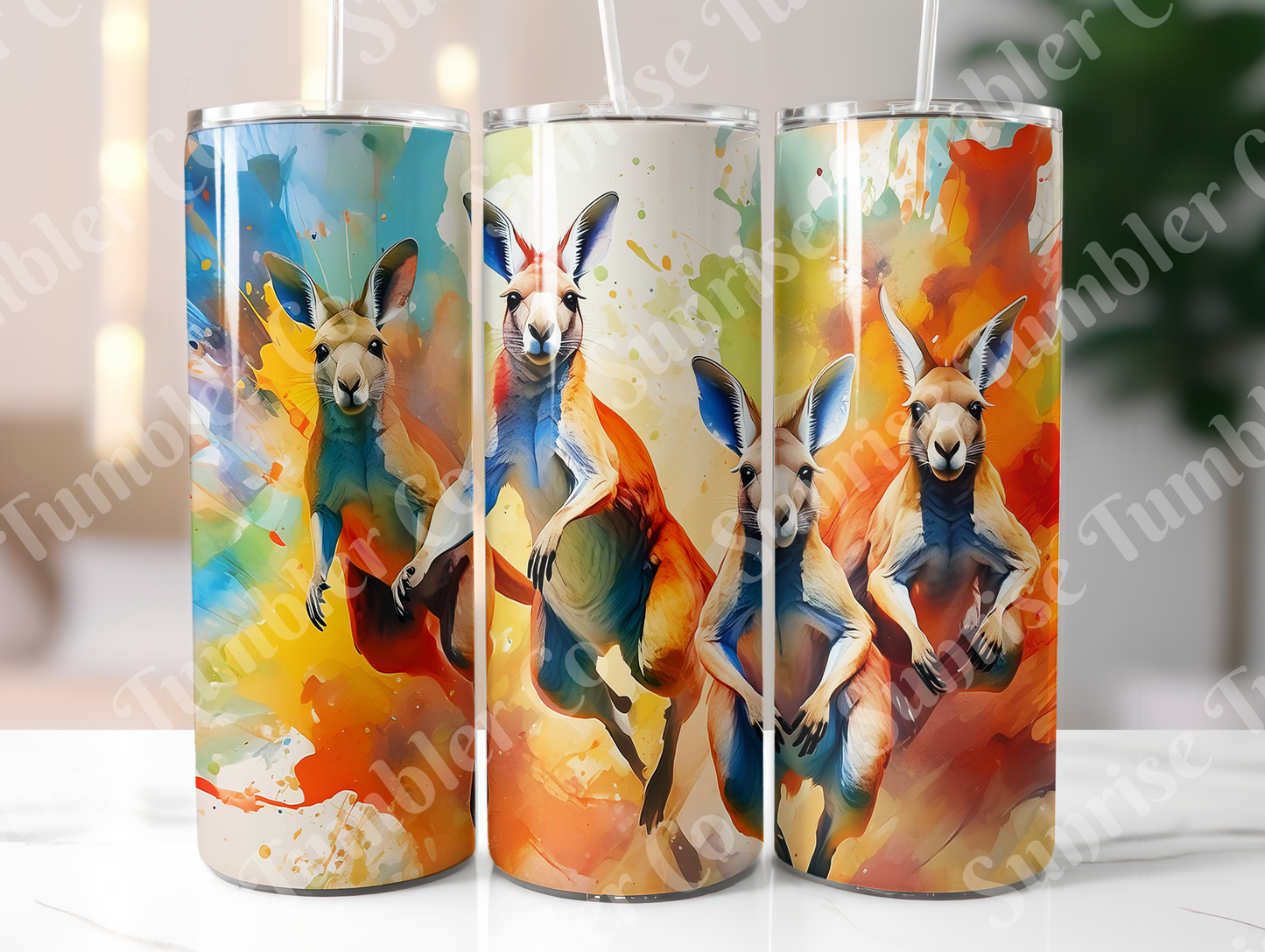 Kangaroo Variety - 20oz and 30oz Tumblers (Glow In The Dark Green And Blue Available)