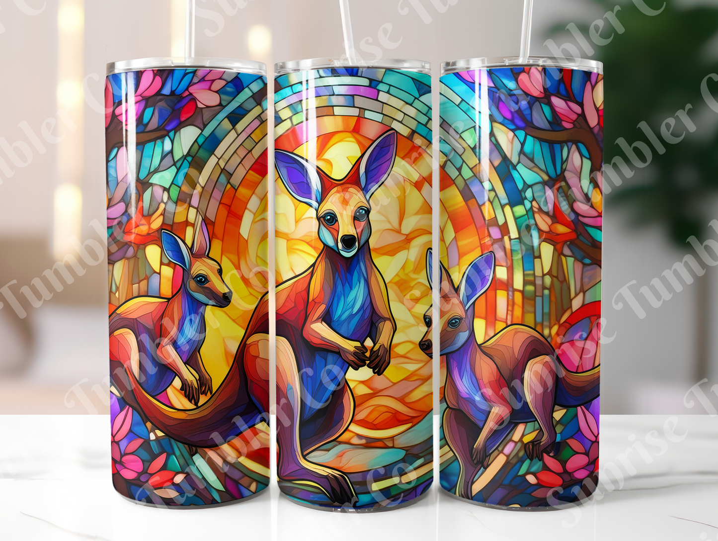 Kangaroo Variety - 20oz and 30oz Tumblers (Glow In The Dark Green And Blue Available)
